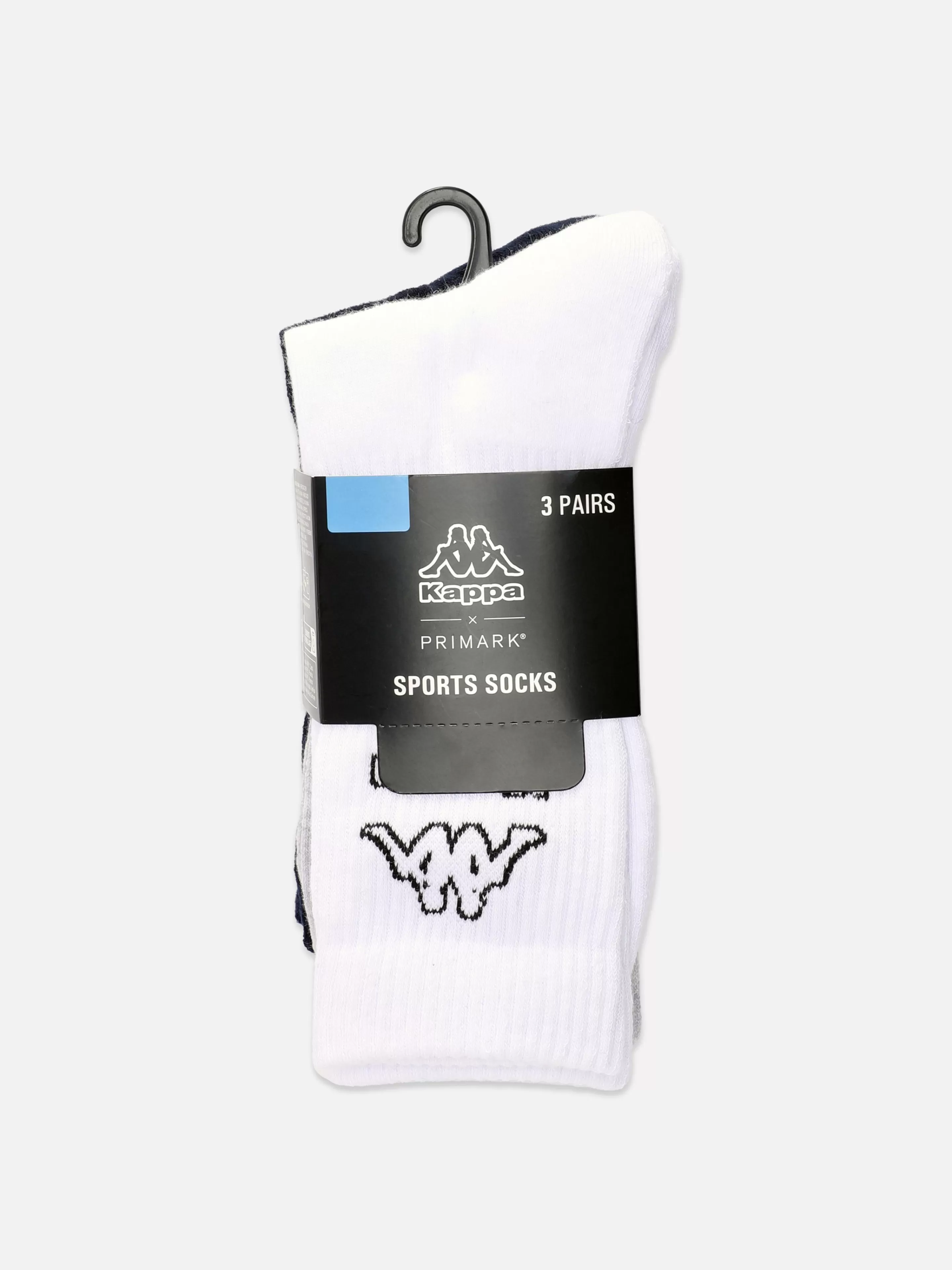 Calze Sportive Kappa x Primark - Confezione da 3 Paia con Design Vivaci - Multicolori per Abbigliamento Sportivo