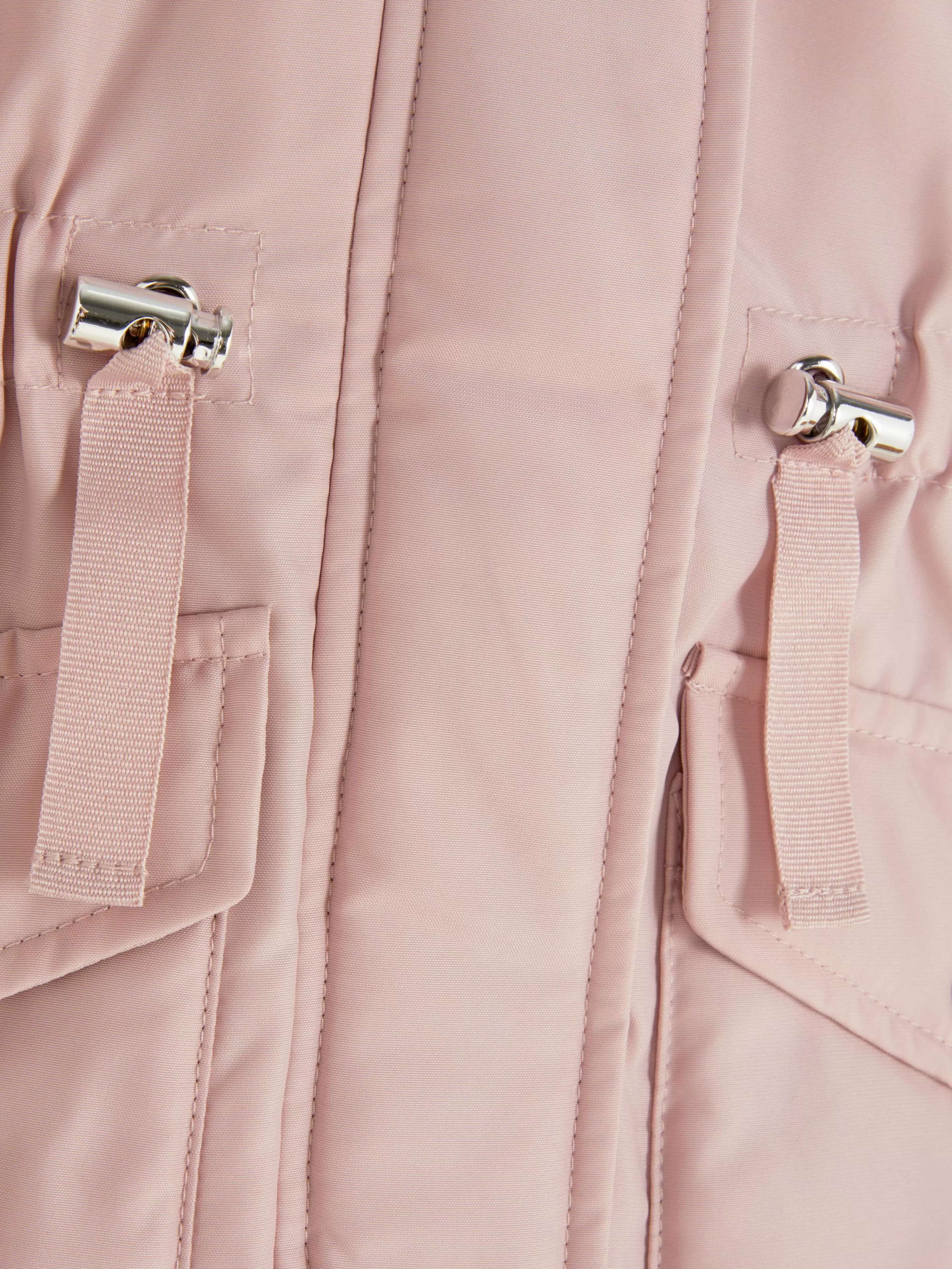 Parka Invernale con Cappuccio in Faux Peluche Rosa Chiaro - Giacca Morbida Primark!