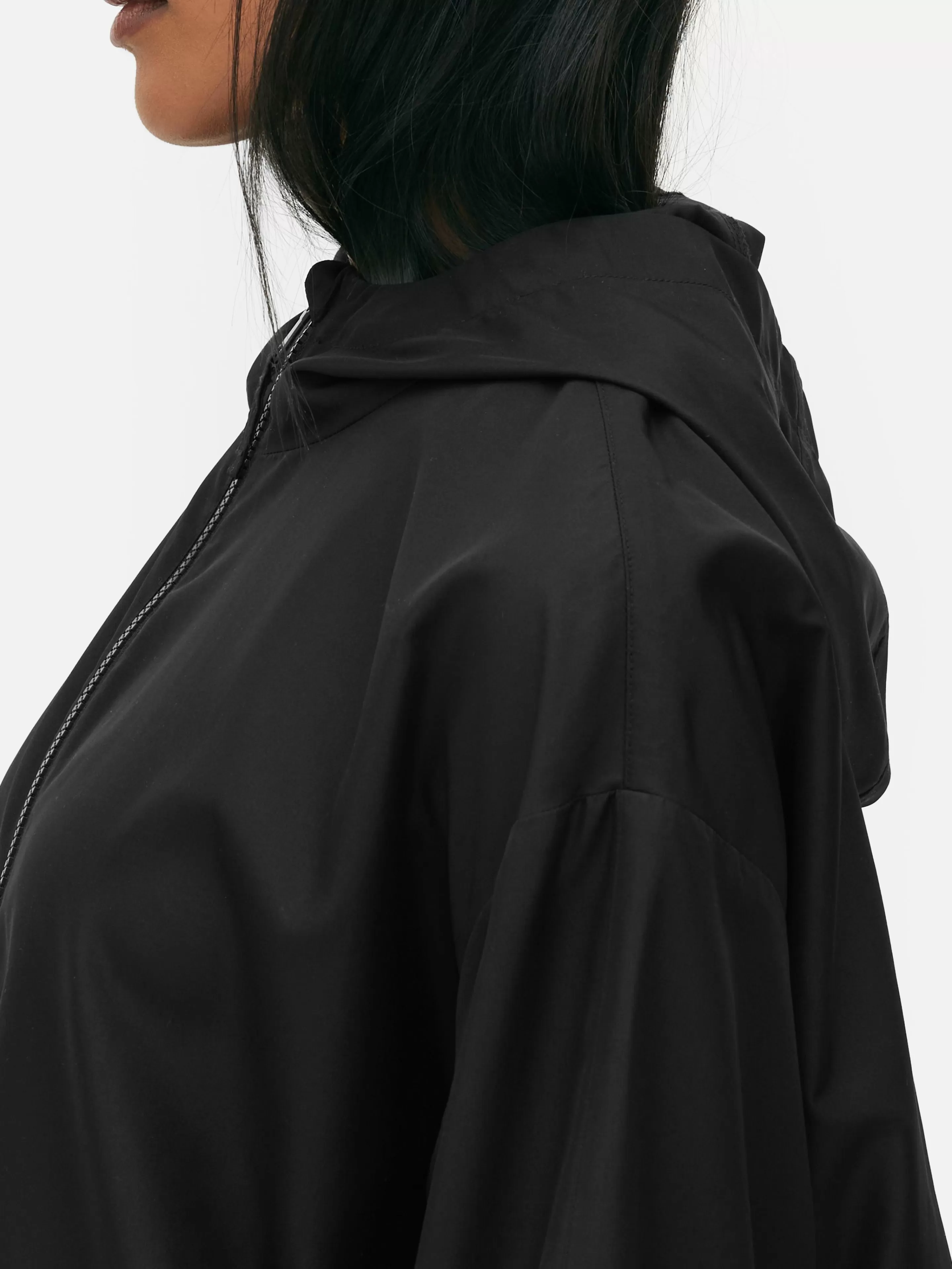 Primark Parka Impermeabile con Cappuccio - Giacca Leggera in Nero per Uomo e Donna, Ideale per Tutti i Giorni | Moda Casual con Tasche Laterali