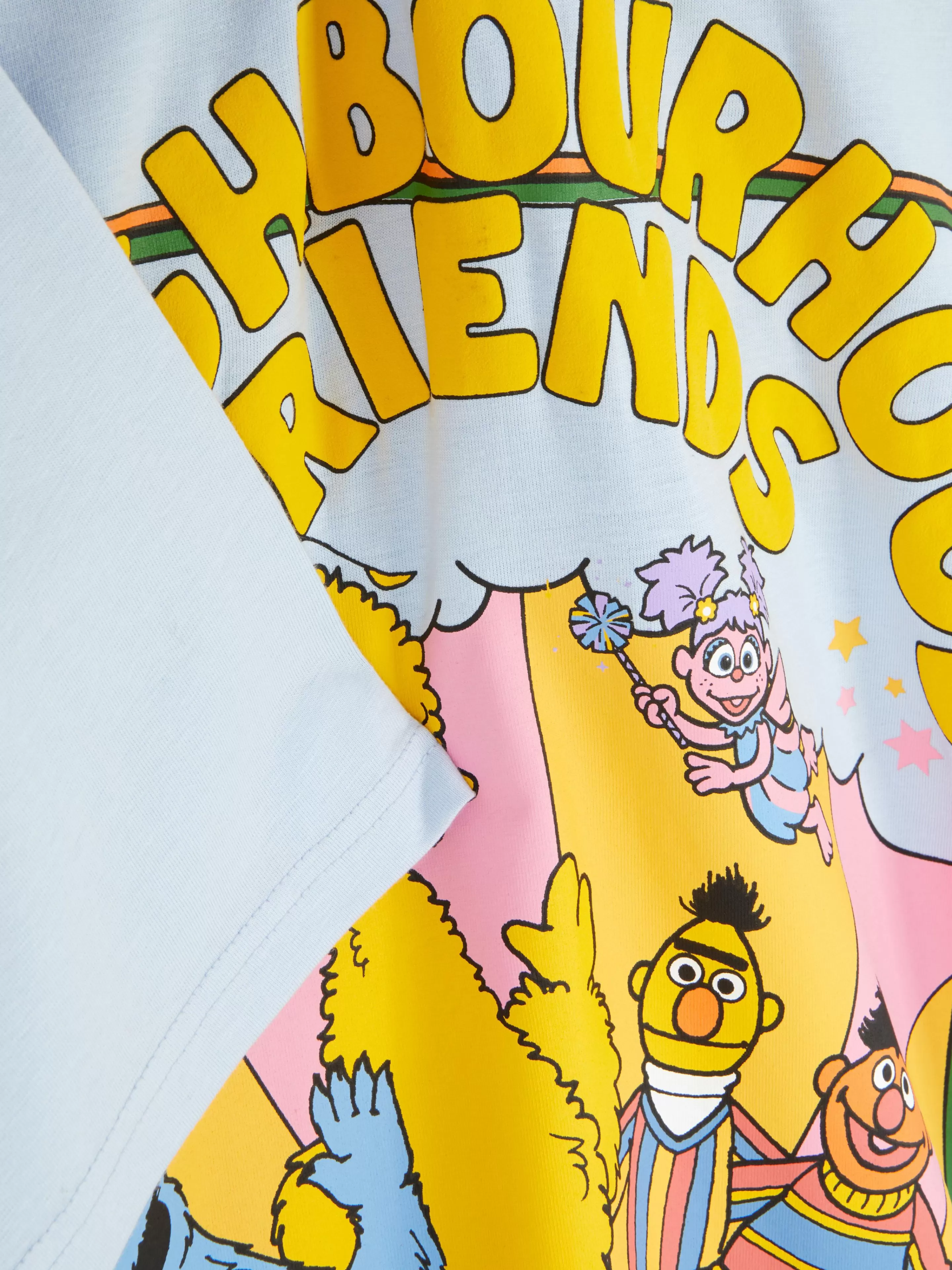 Primark Pigiama Corto in Jersey con Stampa Sesamo Azzurro - Comodo e Divertente