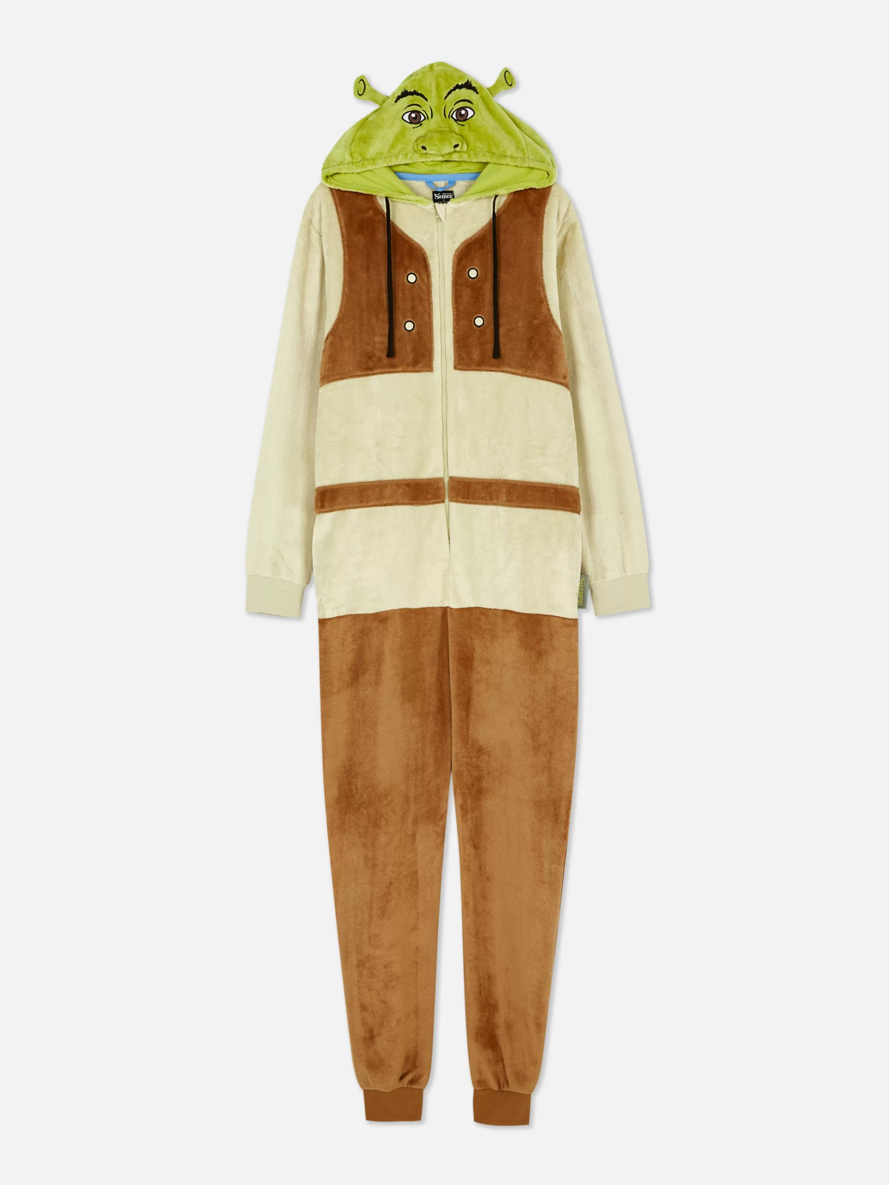 Pigiami Unisex Shrek Grigio Nuvola - Completo con Cappuccio Divertente, Morbido e Confortevole Primark