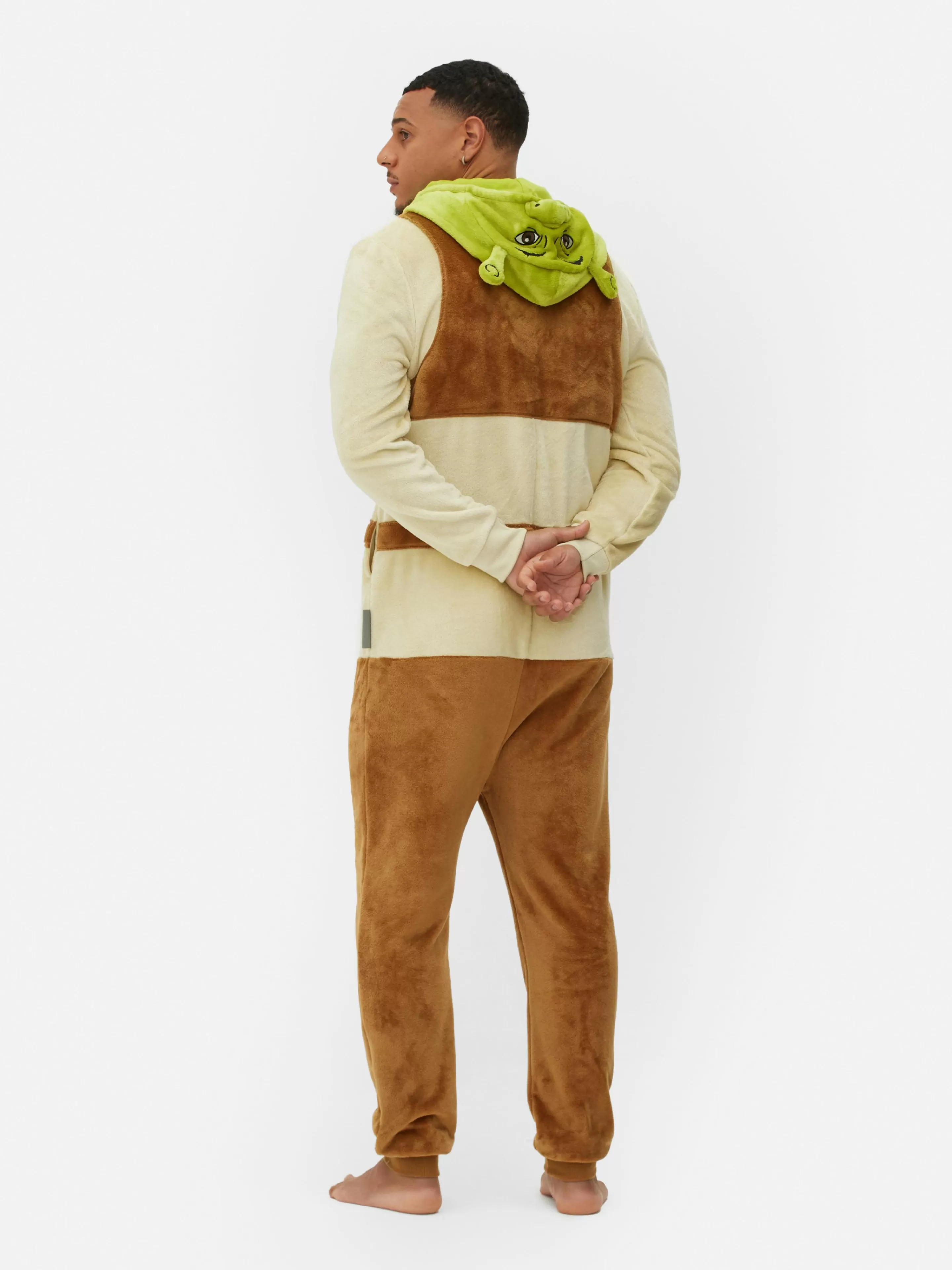 Pigiami Unisex Shrek Grigio Nuvola - Completo con Cappuccio Divertente, Morbido e Confortevole Primark