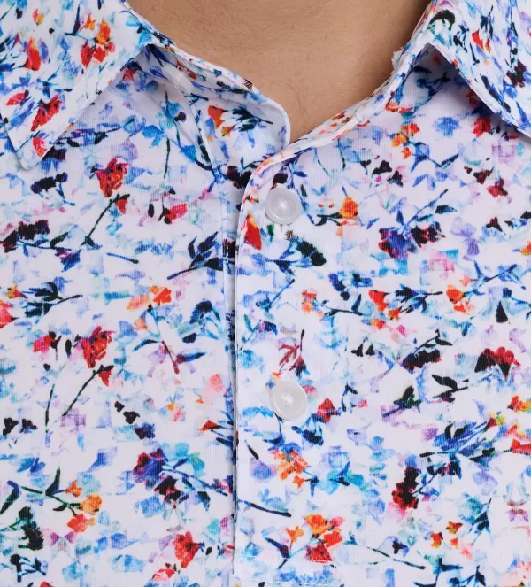 Maglia Polo Robert Graham in Tessuto Maglia · Manica Corta Stile Lucca · Confezione Premium con Dettagli Artigianali · Ideale per Stile Casual ed Eleganza