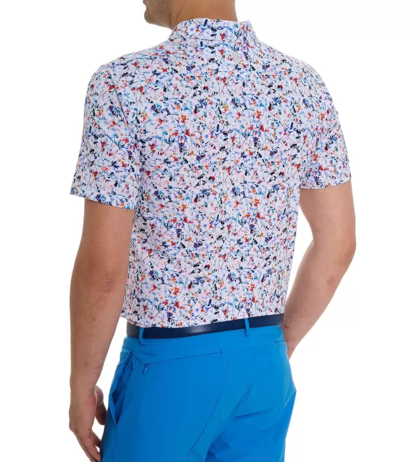 Maglia Polo Robert Graham in Tessuto Maglia · Manica Corta Stile Lucca · Confezione Premium con Dettagli Artigianali · Ideale per Stile Casual ed Eleganza