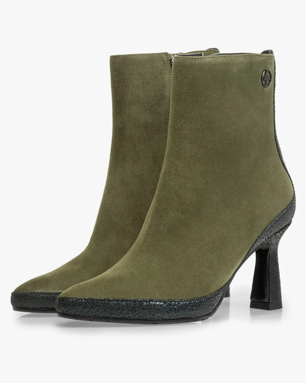 FLORIS VAN BOMMEL® Stivali Saxi 01 - Scarpe Weekend Donna Invernali 2024 | Tacco Comodo con Pelliccia Interna