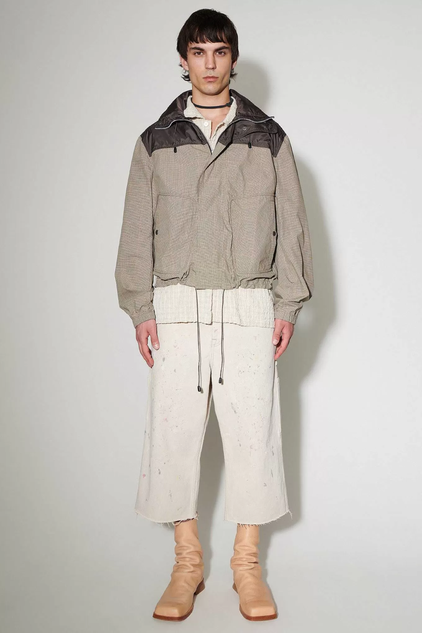 Giacca Tecnica Shigatsu in Cordura e Cotone - Design a Scacchi Bukhansan by Our Legacy