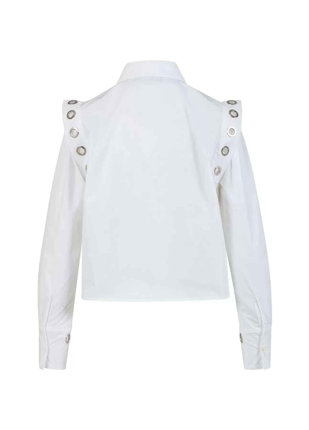 Camicia Coster Copenhagen con occhielli in metallo - Stile urban chic per donna, design nordico contemporaneo