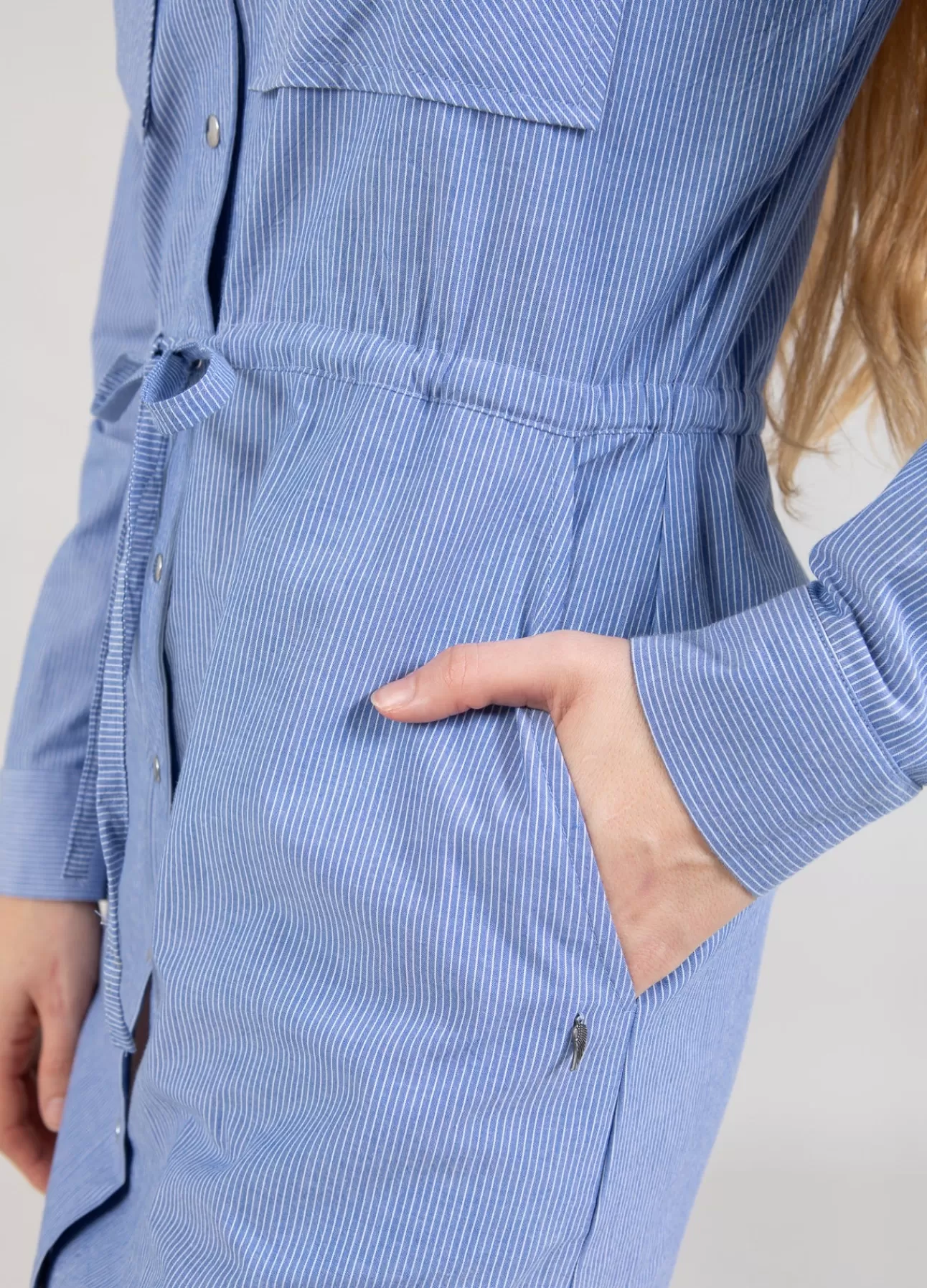 Abito Camicia Elegante con Dettaglio Chambray - Coster Copenhagen Da Donna, Nuova Collezione Primavera-Estate 2024