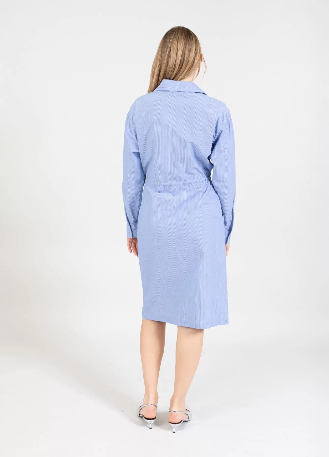 Abito Camicia Elegante con Dettaglio Chambray - Coster Copenhagen Da Donna, Nuova Collezione Primavera-Estate 2024