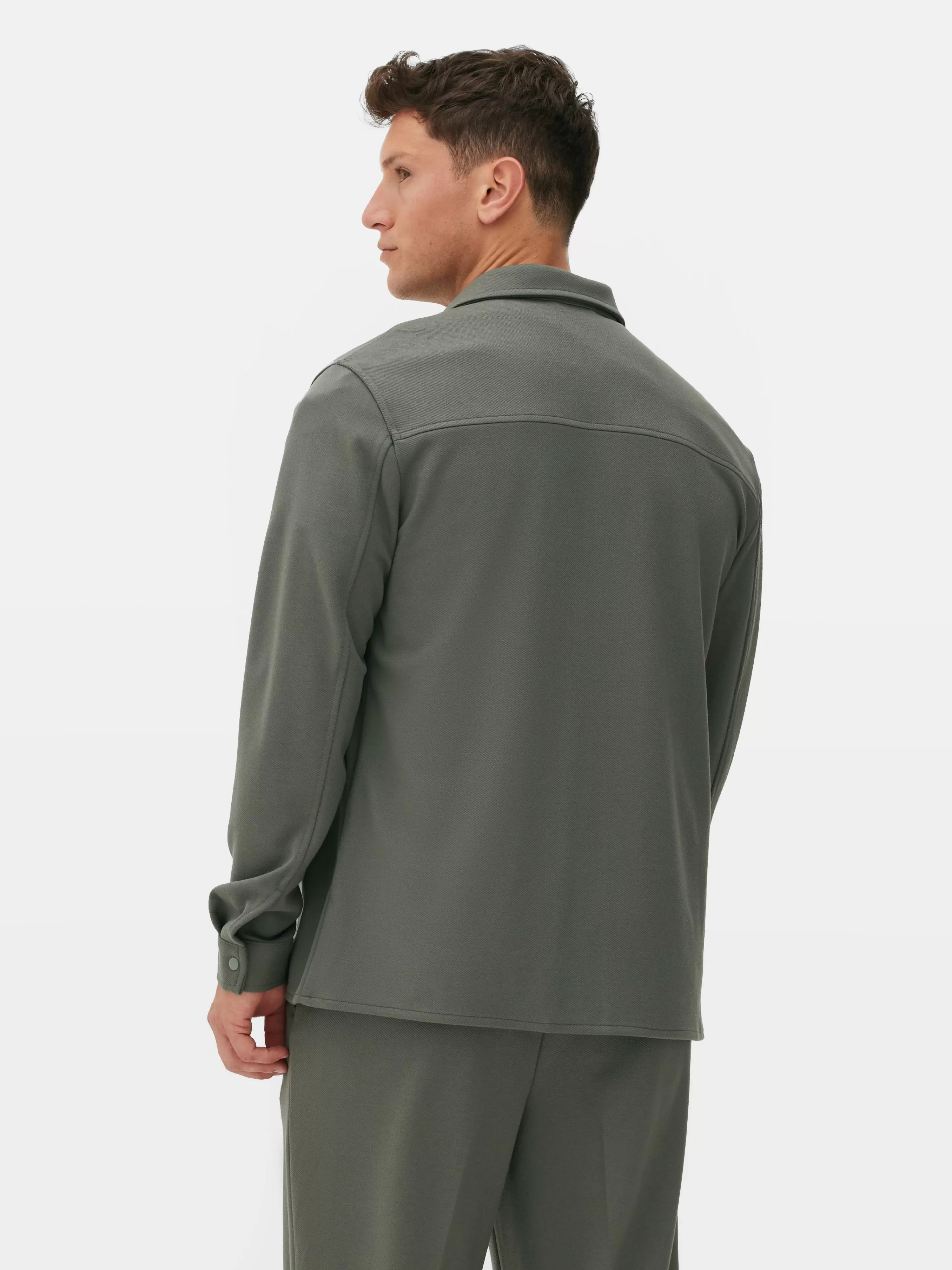 Primark - Camicia Oversize in Maglia Kem Color Sabbia, Stile Casual e Confortevole