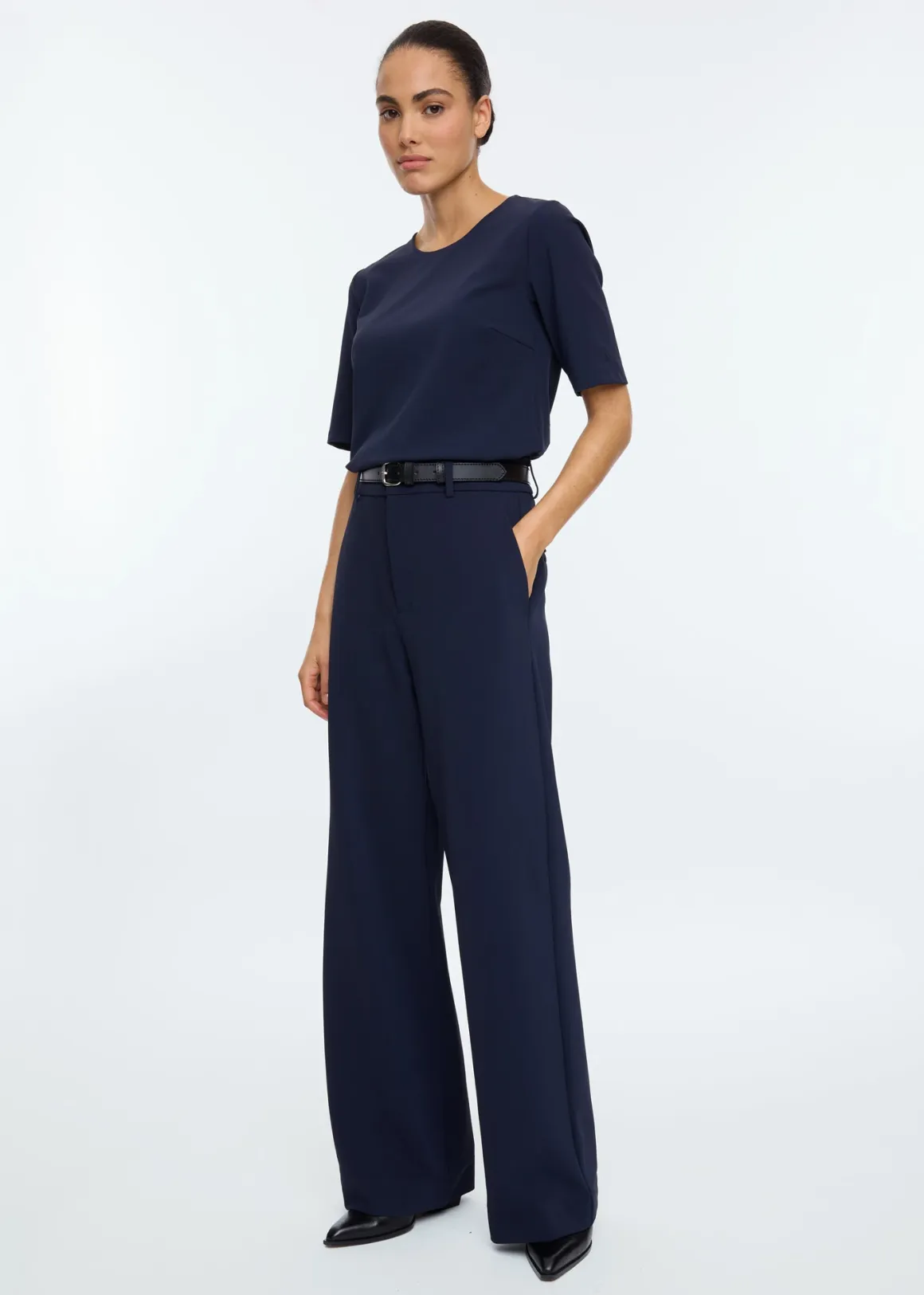 VANILIA Pantaloni Spigato Sky Captain - Taglio Su Misura con Prezzo Accessibile