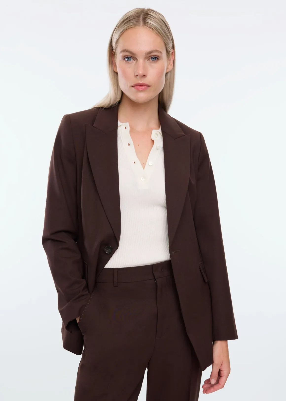 VANILIA - Giacca sartoriale in misto lana cioccolato - Ultimi pezzi disponibili!