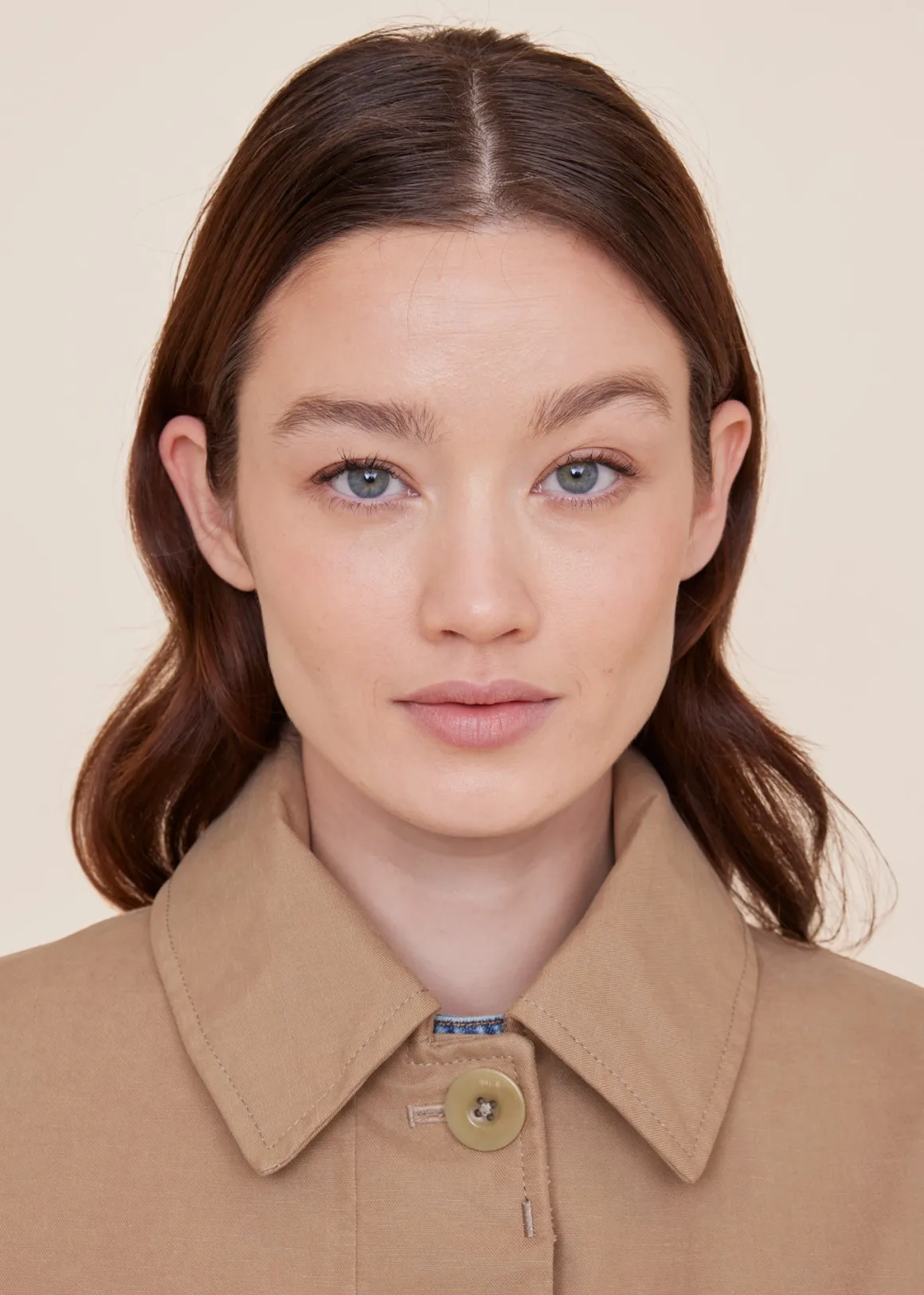 Cappotto trench elegante in Tencel sabbia | VANILIA | Offerta esclusiva stagionale

(：，