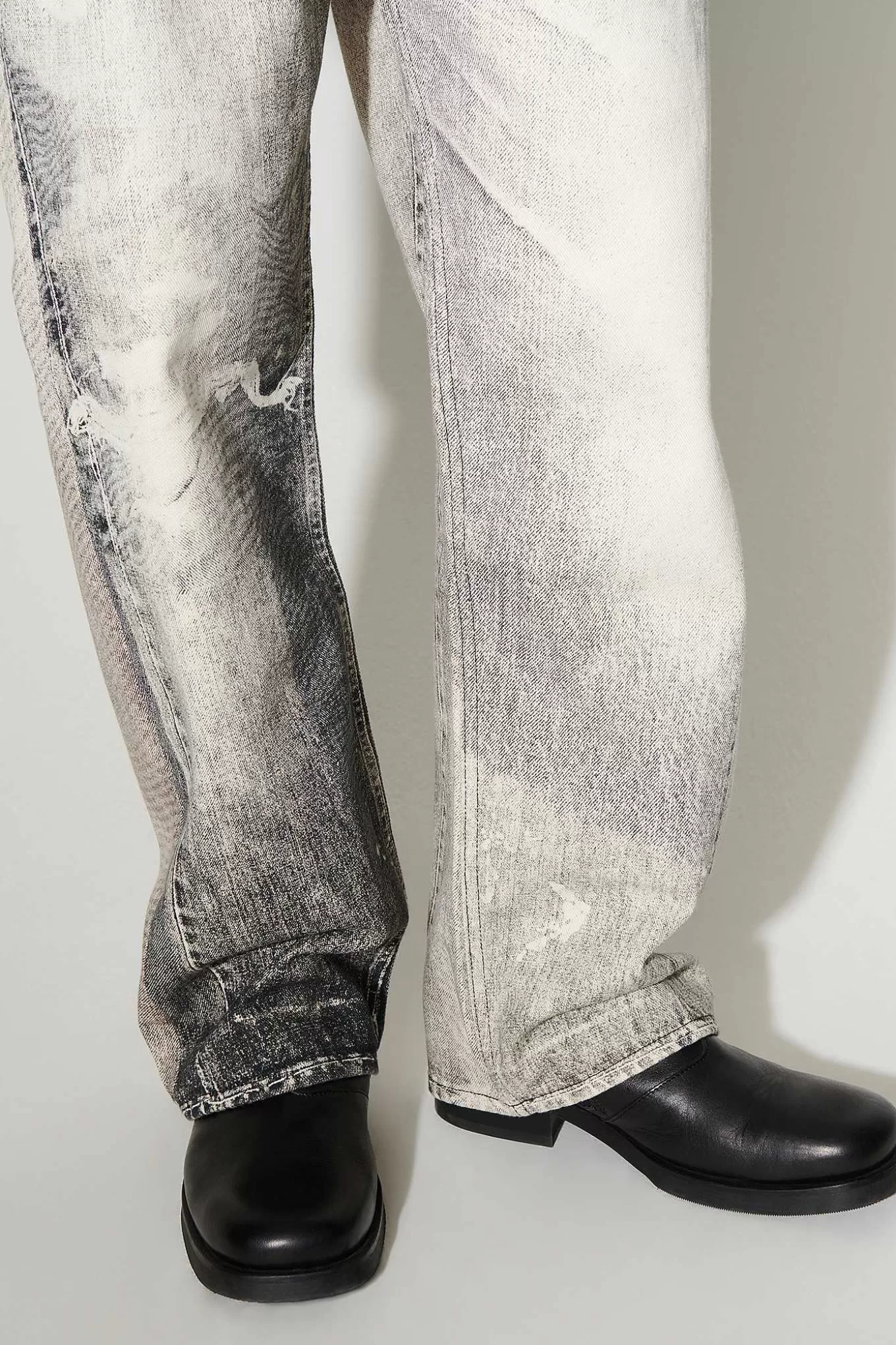 Jeans Iconici Our Legacy - Terzo Taglio con Stampa Digitale in Nero Assoluto