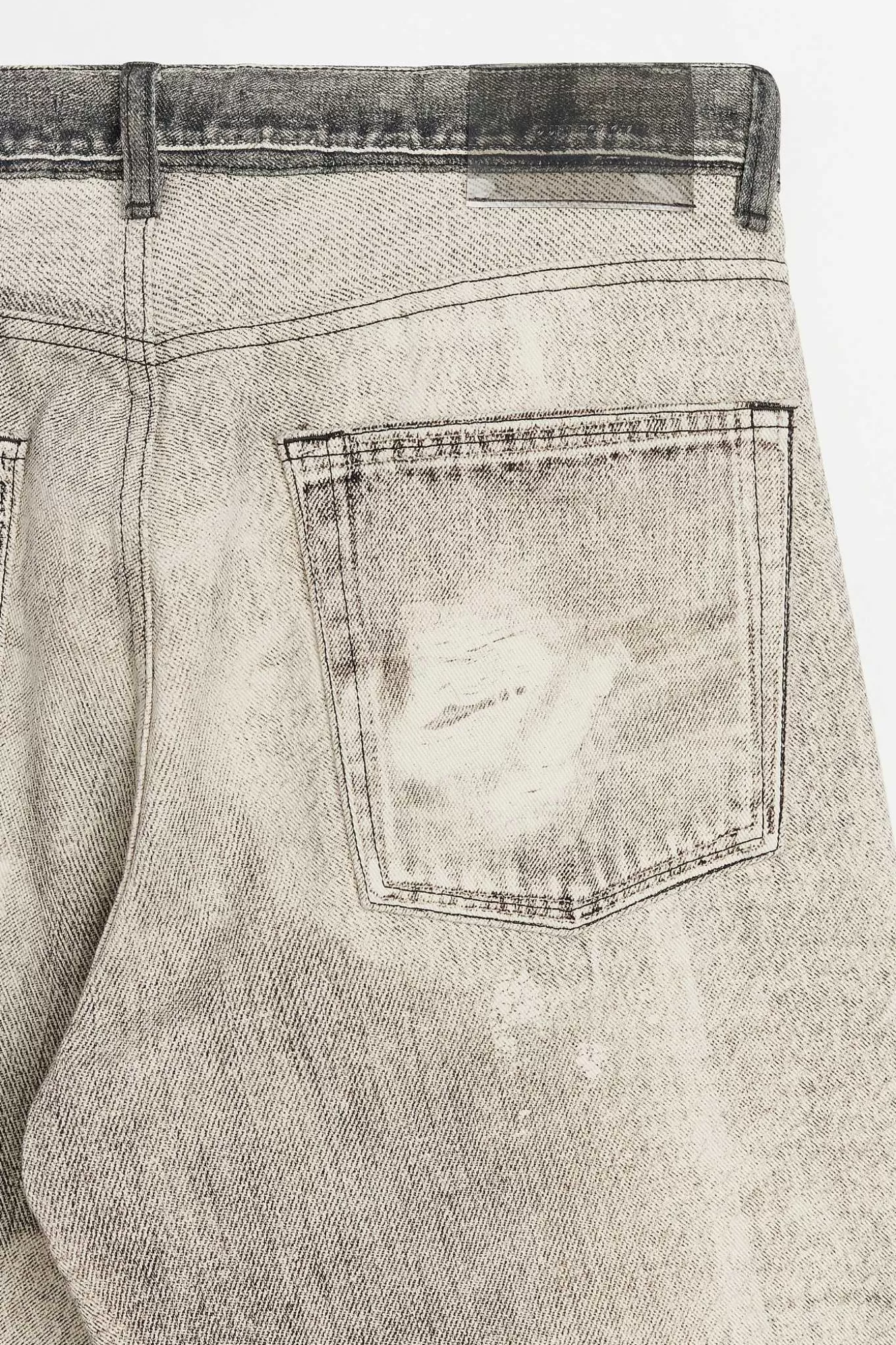Jeans Iconici Our Legacy - Terzo Taglio con Stampa Digitale in Nero Assoluto
