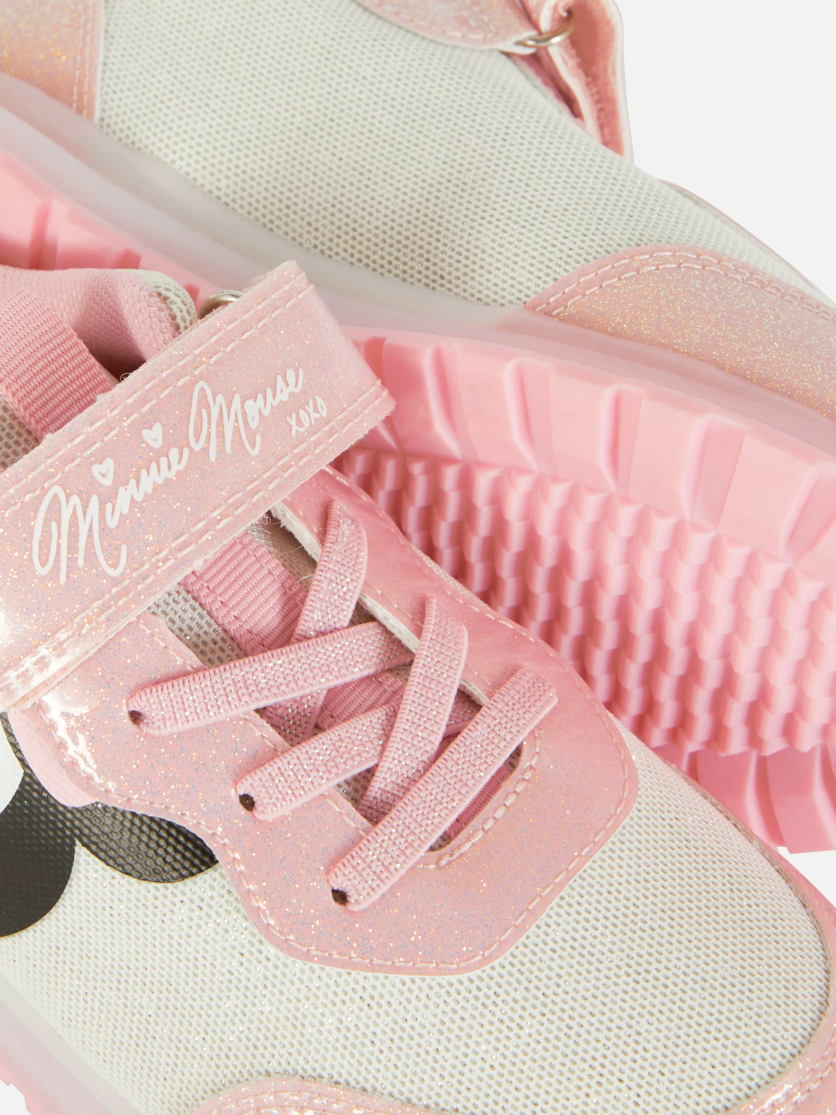 Scarpe da Ginnastica Primark Disney - Minnie Mouse con Luci Colorate, Design Giocoso Arcobaleno