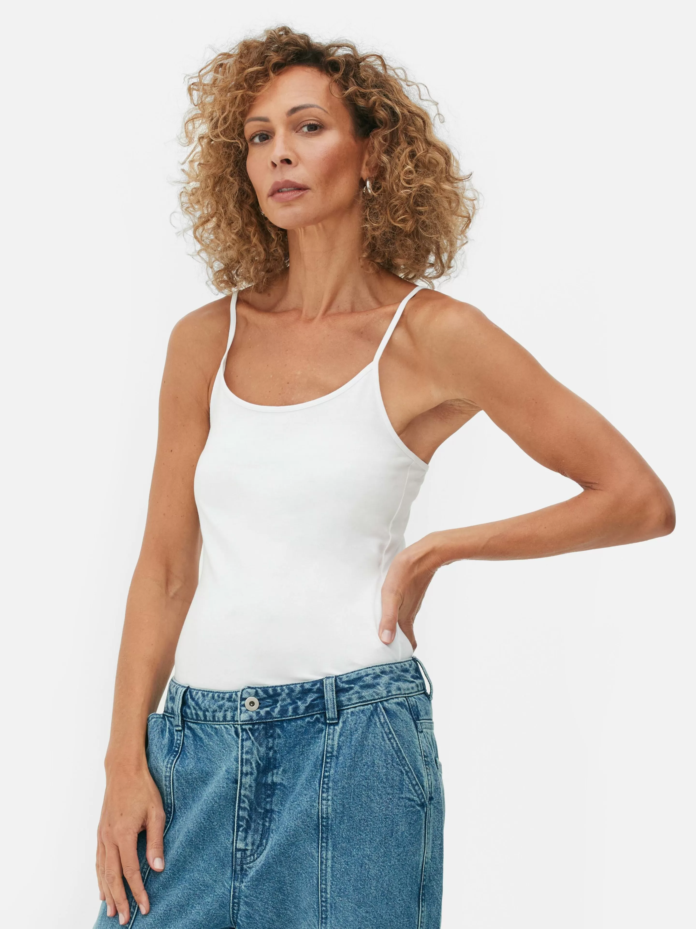 Maglietta Primavera con Spalle Scoperte Elastiche - Design Moderno in Tessuto Traspirante Primark Bianco Puro