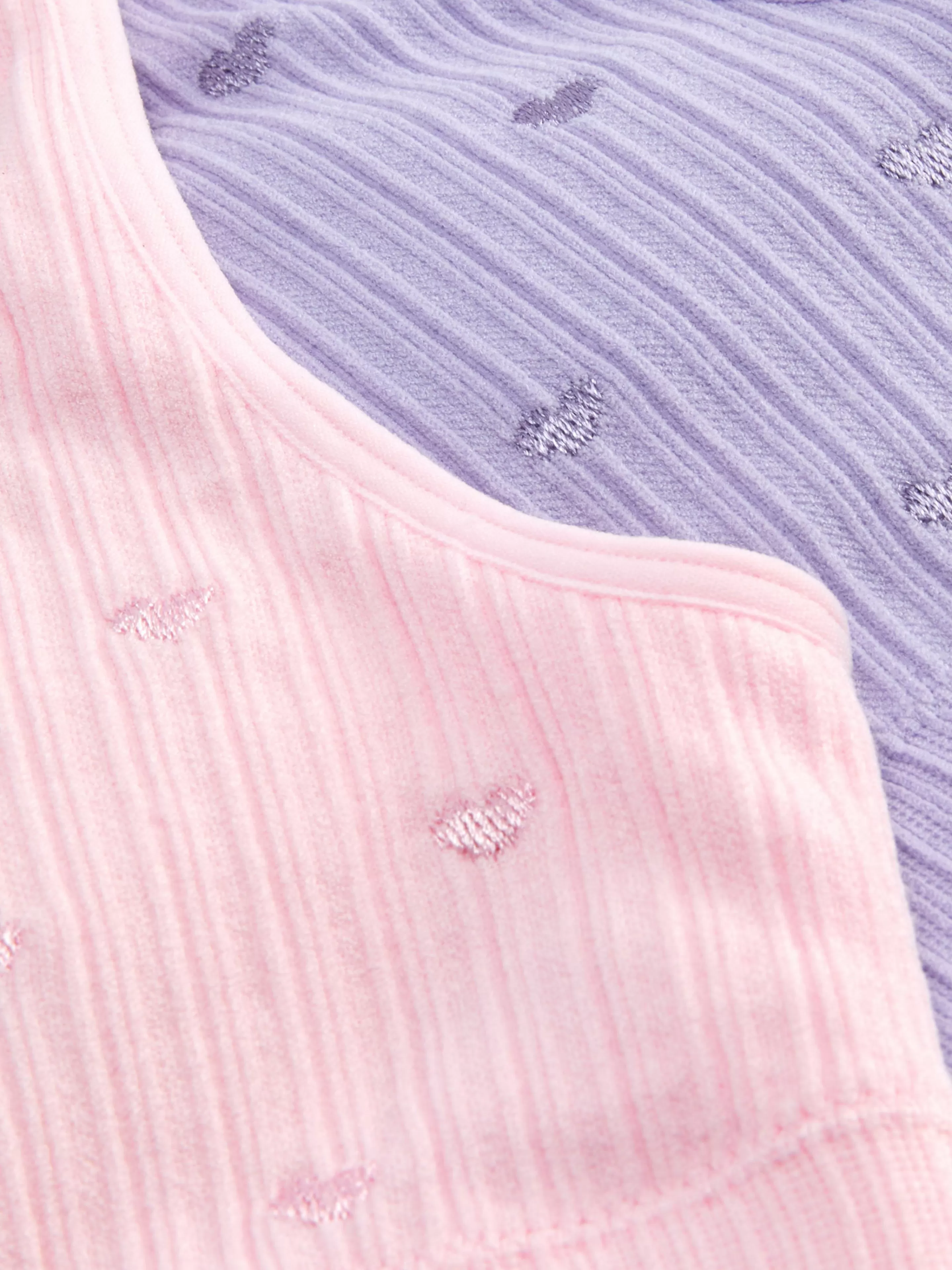Top Intimo Femminile Primark - Canotta Senza Maniche con Ricamo a Cuoricino Rosa Chiaro, Design Delicato e Confortevole