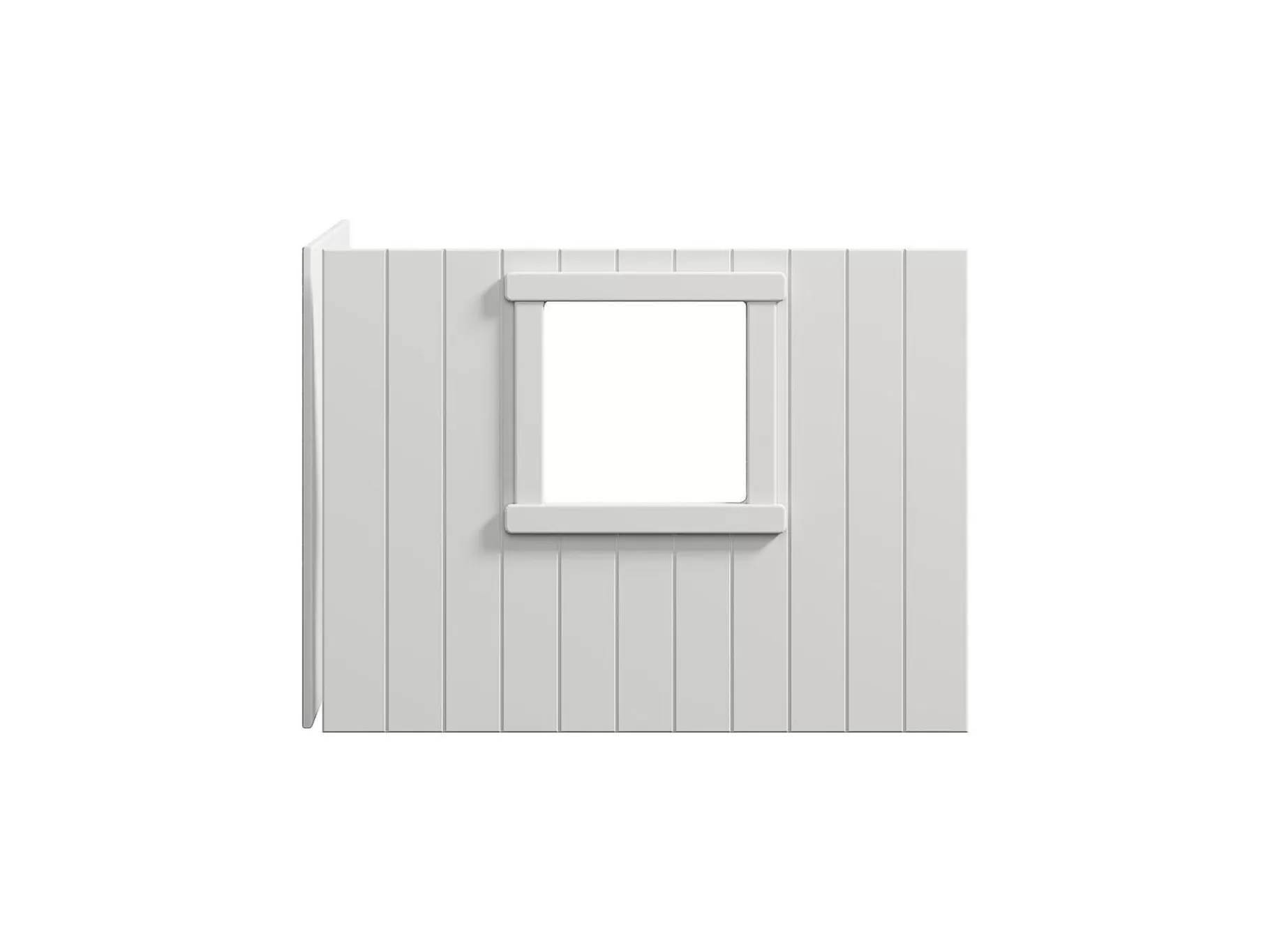 FLEXA Set Completo con Rivestimenti per Letti in Stile Chalet, Cornice Bianca e Componenti Modulari per un Sonno Confortevole