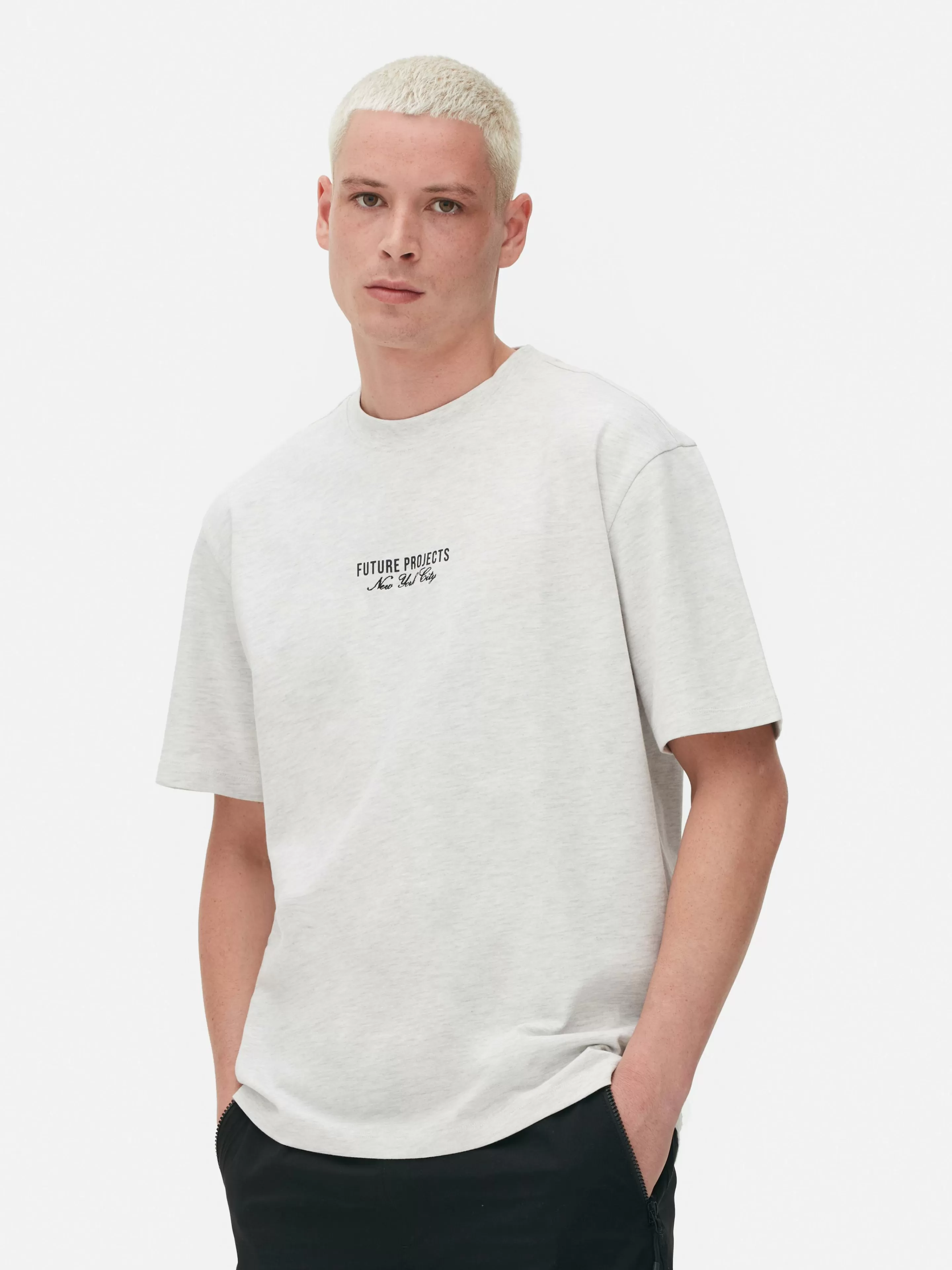 Maglia con Ricamo Grigio Marmorizzato - Progetti Futuri Edizione Limitata | Collezione Primark