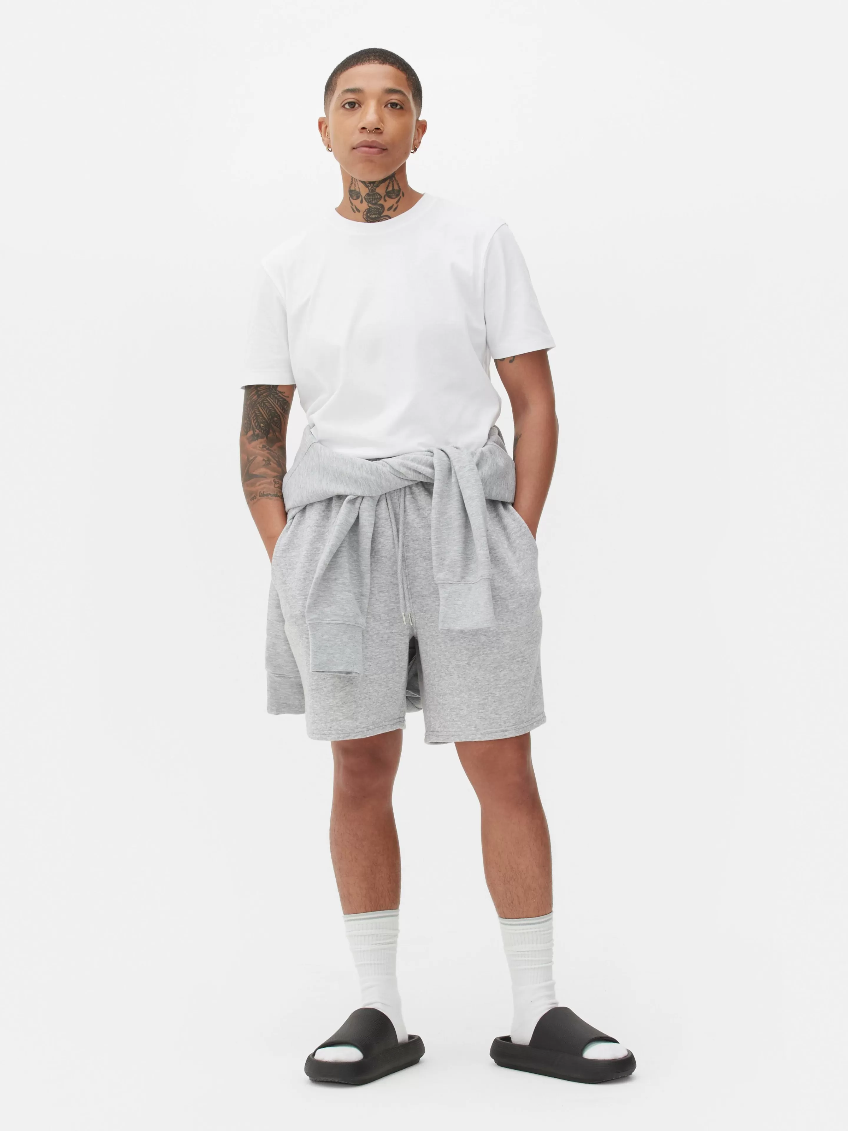 Maglietta Essential Taglio Regolare - Scollo Tondo Colore Bianco - Modello Casual di Primark