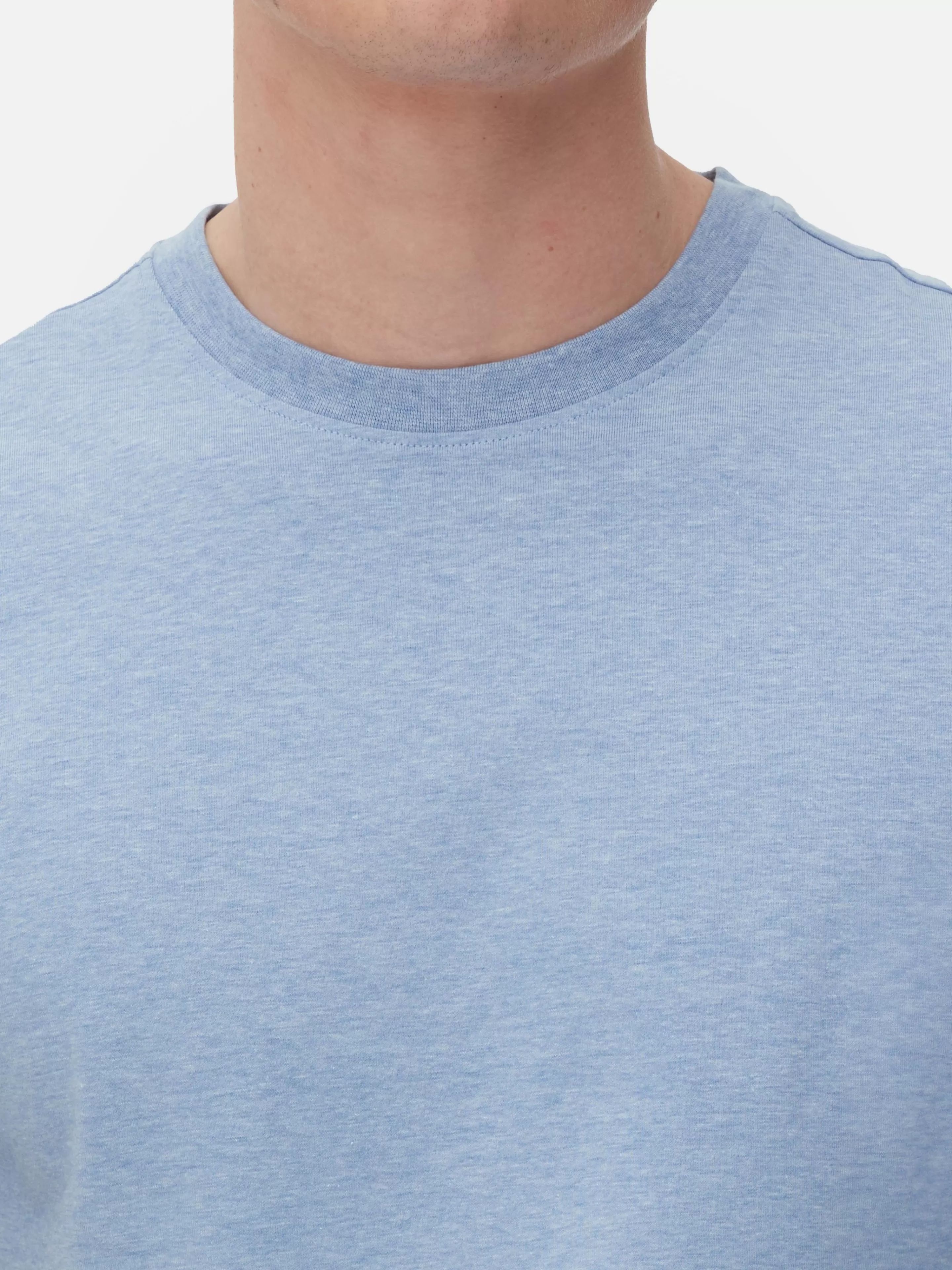 Maglia Elasticizzata Primark in Tinta Unita Azzurro Cielo - T-Shirt Comoda per Tutte le Stagioni