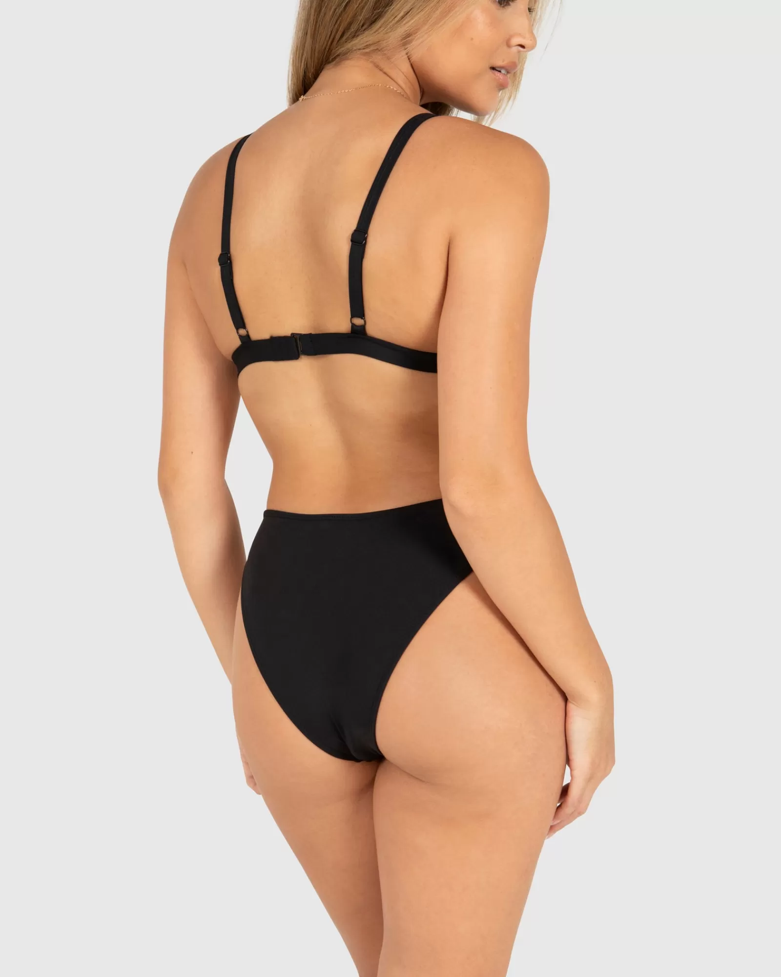 Costume Intero da Donna Unit Clothing - Bikini Comodo con Stampa Coasting, Nero, Prezzo Imperdibile