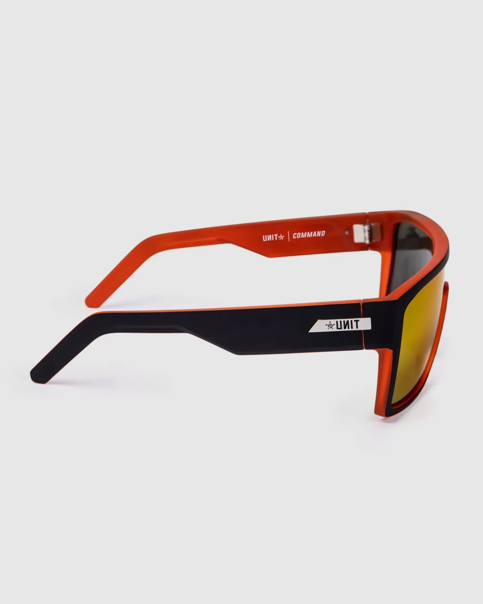 Occhiali da Sole Polarizzati Unit Command - Lenti Arancioni su Montatura Nero Opaco | Modello MB Orange | Offerta Speciale