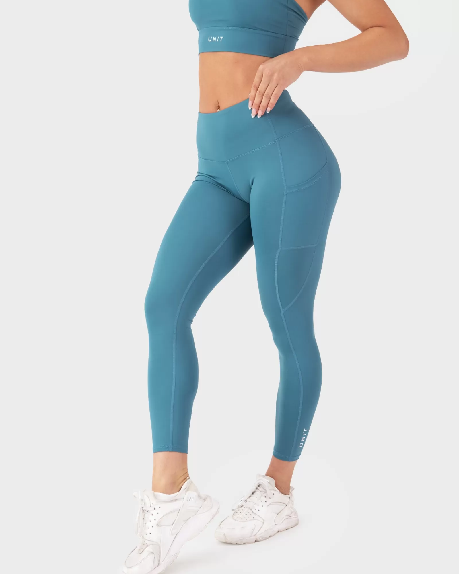 Leggings Donna Energizzanti UNIT - Tonalità Blu Giada in Promozione Esclusiva