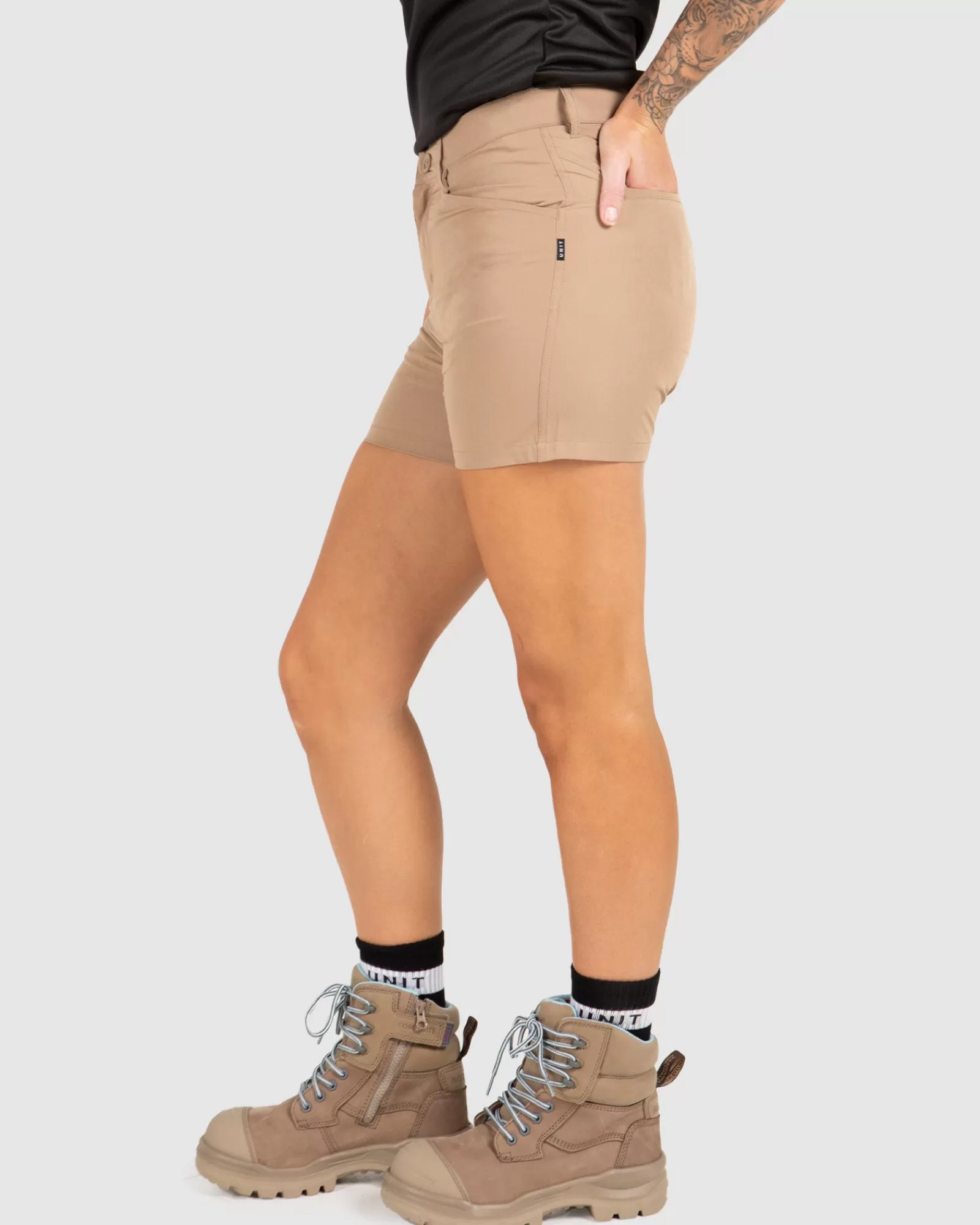 FLEXLITE Short Elasticizzati da Lavoro - Pantaloncini Professionali Donna Unit con Massima Mobilità - Modello Attivo con Tecnologia Antifrizione