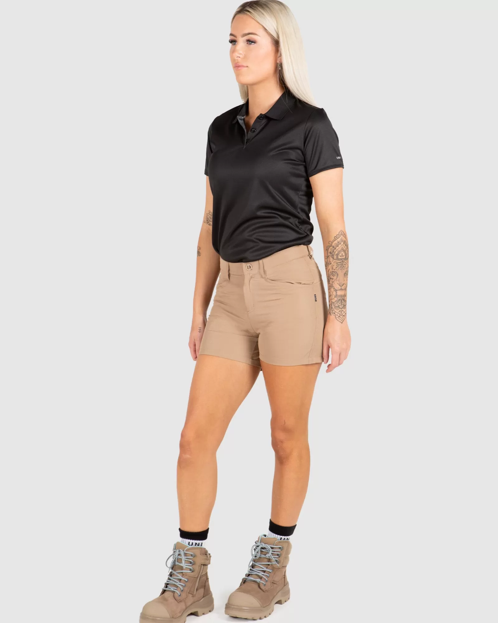 FLEXLITE Short Elasticizzati da Lavoro - Pantaloncini Professionali Donna Unit con Massima Mobilità - Modello Attivo con Tecnologia Antifrizione