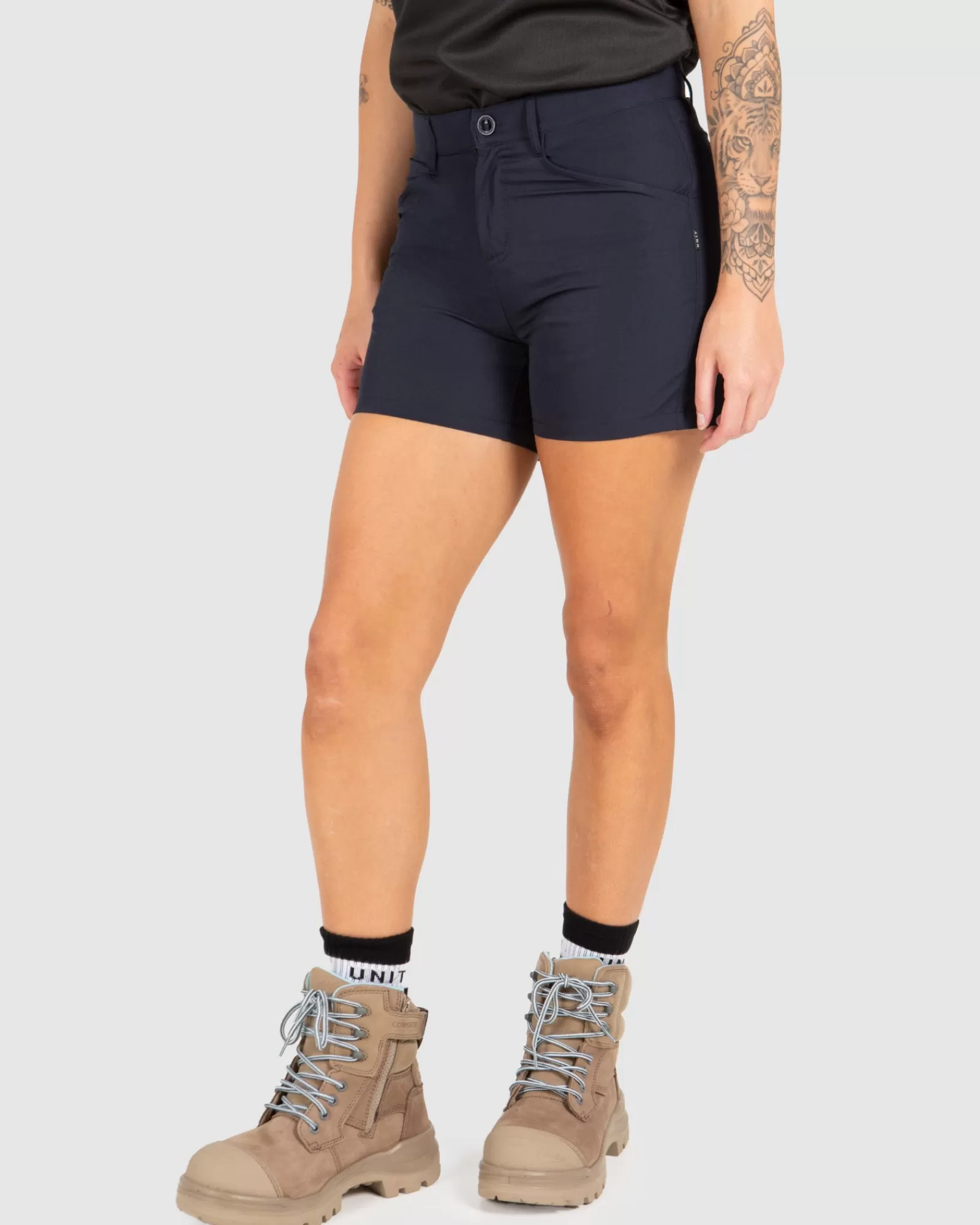 FLEXLITE Short Elasticizzati da Lavoro - Pantaloncini Professionali Donna Unit con Massima Mobilità - Modello Attivo con Tecnologia Antifrizione