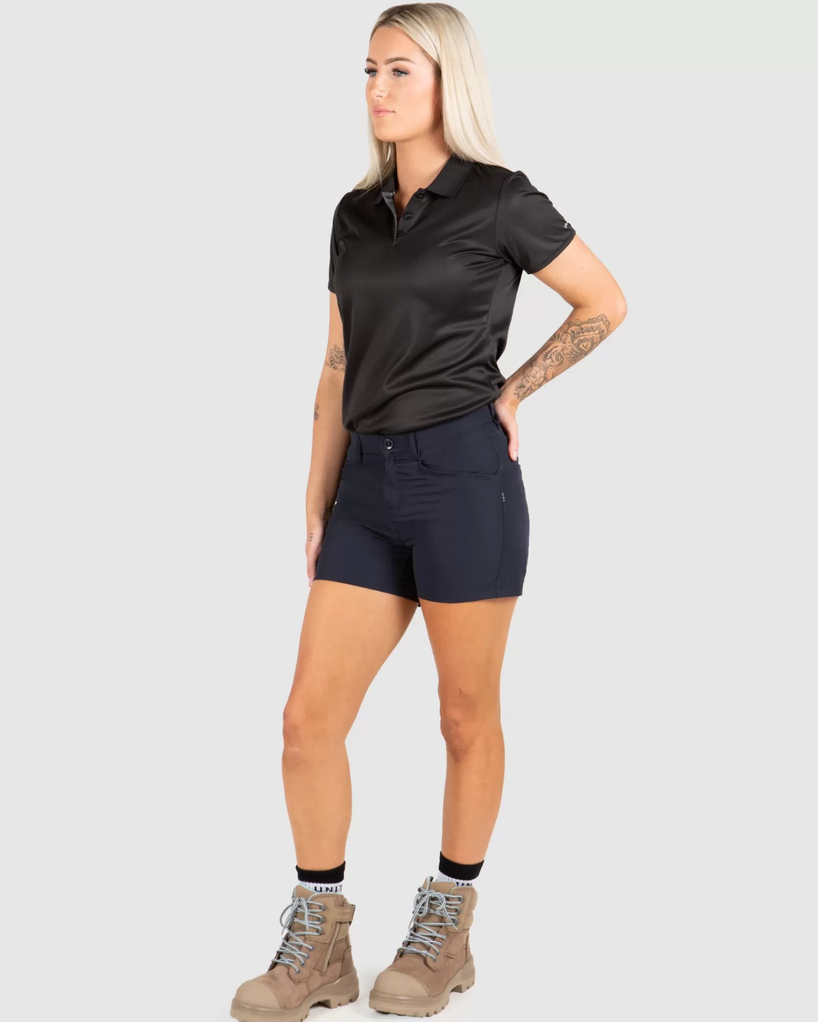 FLEXLITE Short Elasticizzati da Lavoro - Pantaloncini Professionali Donna Unit con Massima Mobilità - Modello Attivo con Tecnologia Antifrizione