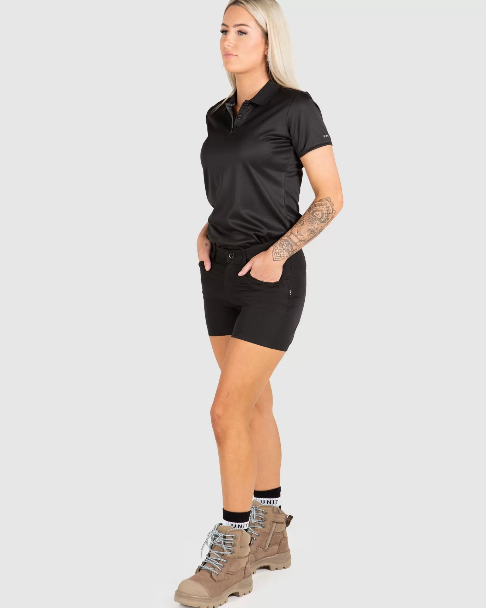 FLEXLITE Short Elasticizzati da Lavoro - Pantaloncini Professionali Donna Unit con Massima Mobilità - Modello Attivo con Tecnologia Antifrizione