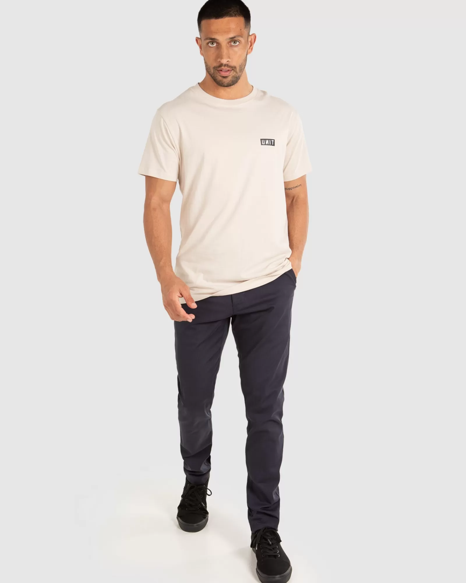 Uomo Sportivo Pantaloni Elasticizzati Dynamic Fit - Tessuto Traspirante e Morbido per Massimo Comfort - Abbigliamento Casual Attivo Unit