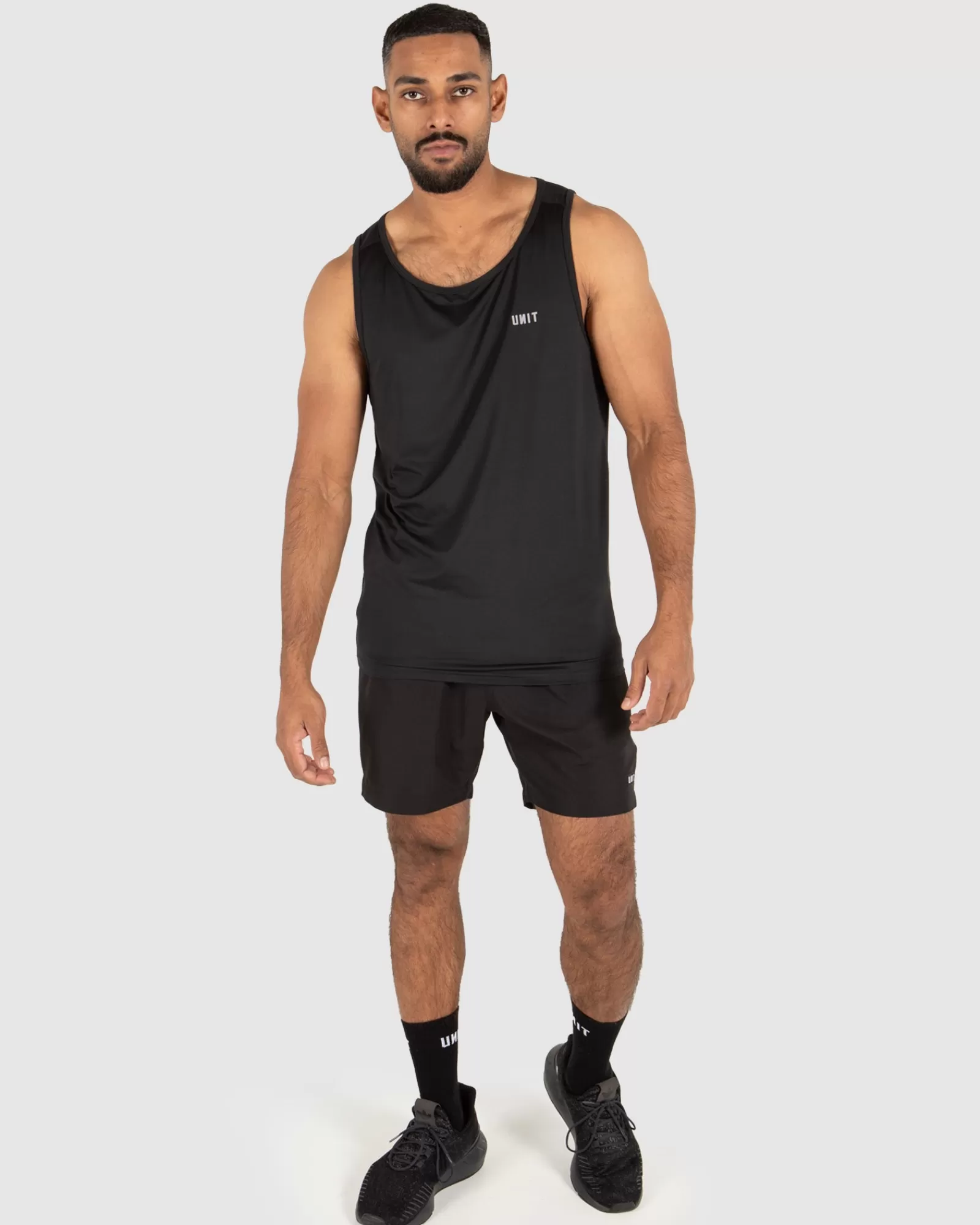 UNIT Sportswear - Canotta Atletica Pro Flex Uomo, Nero, Prezzo Competitivo