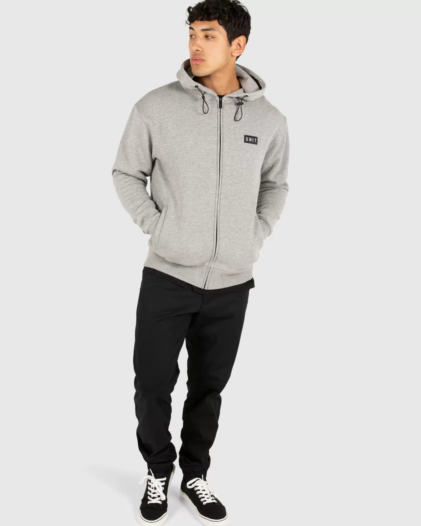 Felpa Uomo Zip Frontale Completa - Unit Clothing Collection Sovrapponibile, Prezzo Imbattibile