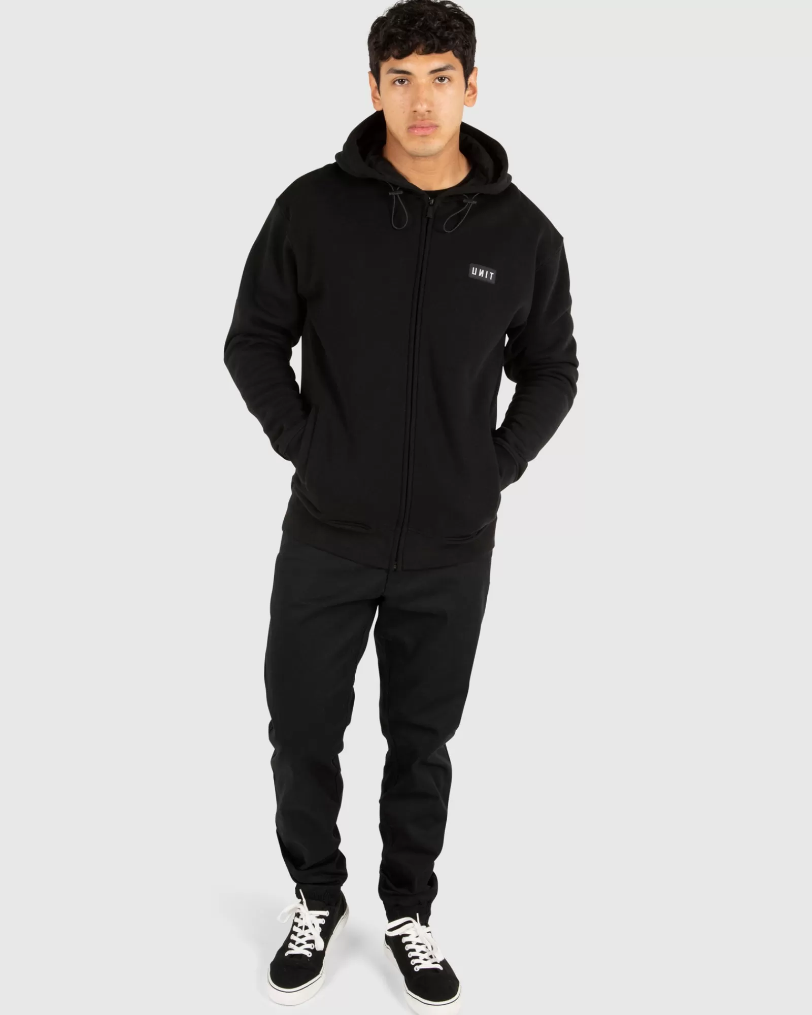 Felpa Uomo Zip Frontale Completa - Unit Clothing Collection Sovrapponibile, Prezzo Imbattibile