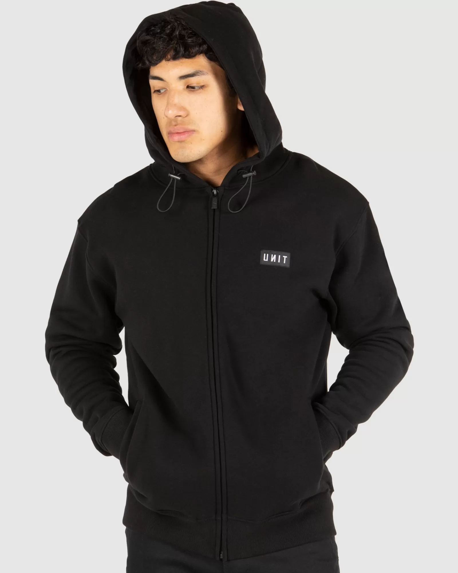 Felpa Uomo Zip Frontale Completa - Unit Clothing Collection Sovrapponibile, Prezzo Imbattibile