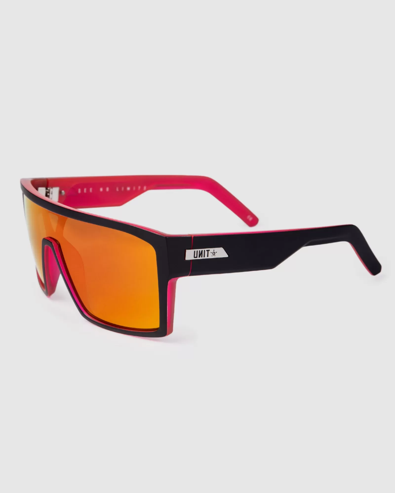 Unit Clothing - Occhiali da Sole Command Polarizzati Nero Opaco/Rosa Neon - Modello MB in Edizione Speciale - Saldi Estivi -50%