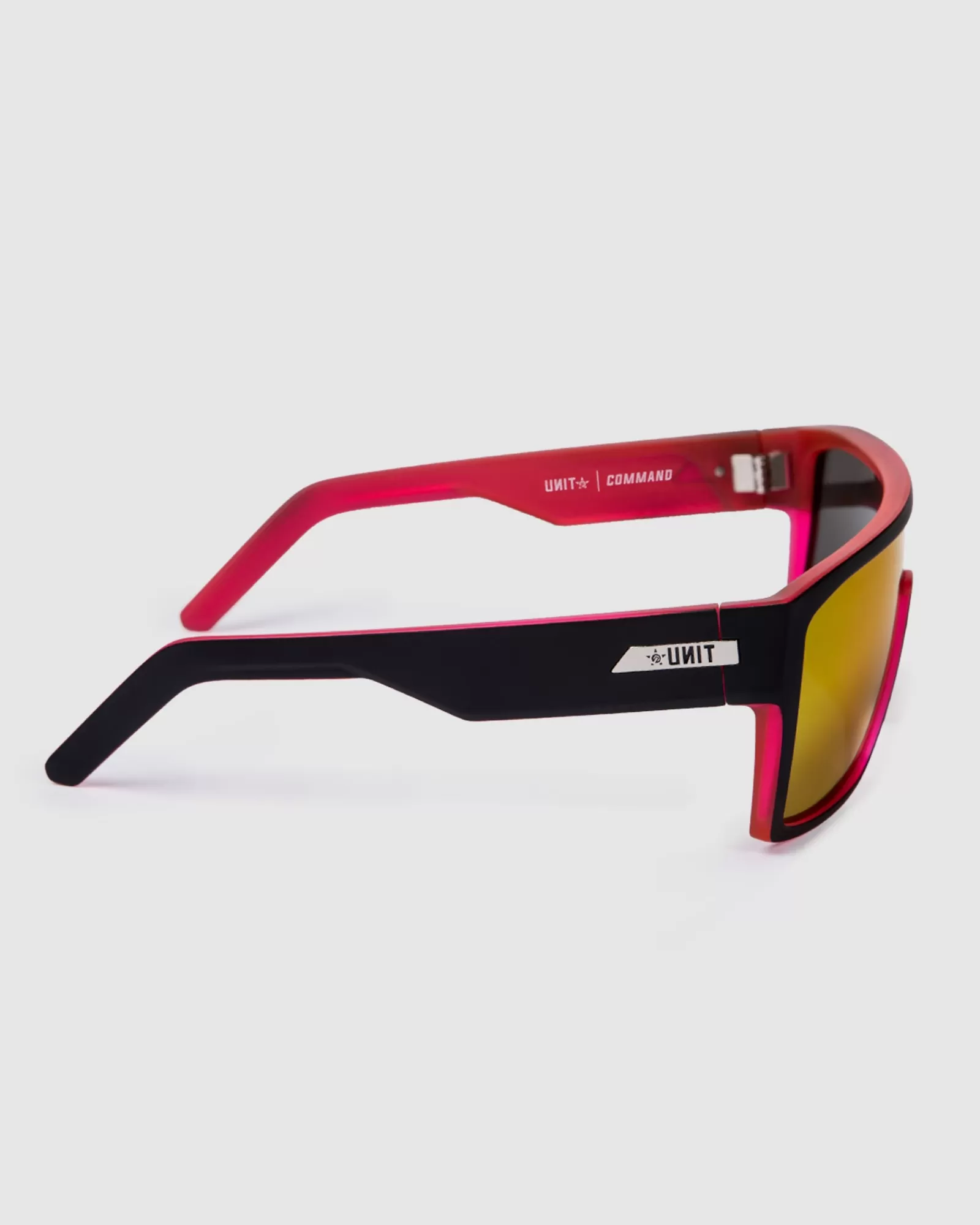 Unit Clothing - Occhiali da Sole Command Polarizzati Nero Opaco/Rosa Neon - Modello MB in Edizione Speciale - Saldi Estivi -50%
