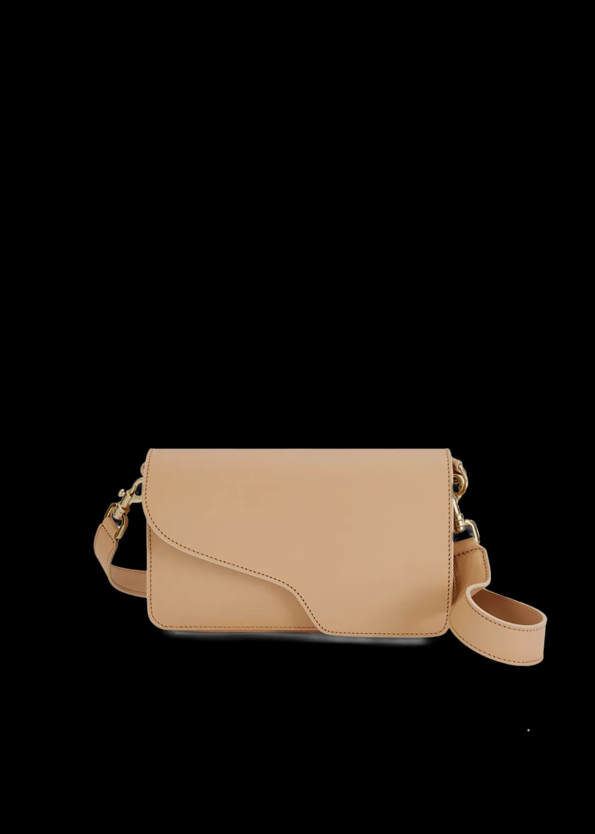 Borsa a tracolla VANILIA in Vacchetta Pelle - Colore nocciola, design elegante e pratico per uso quotidiano