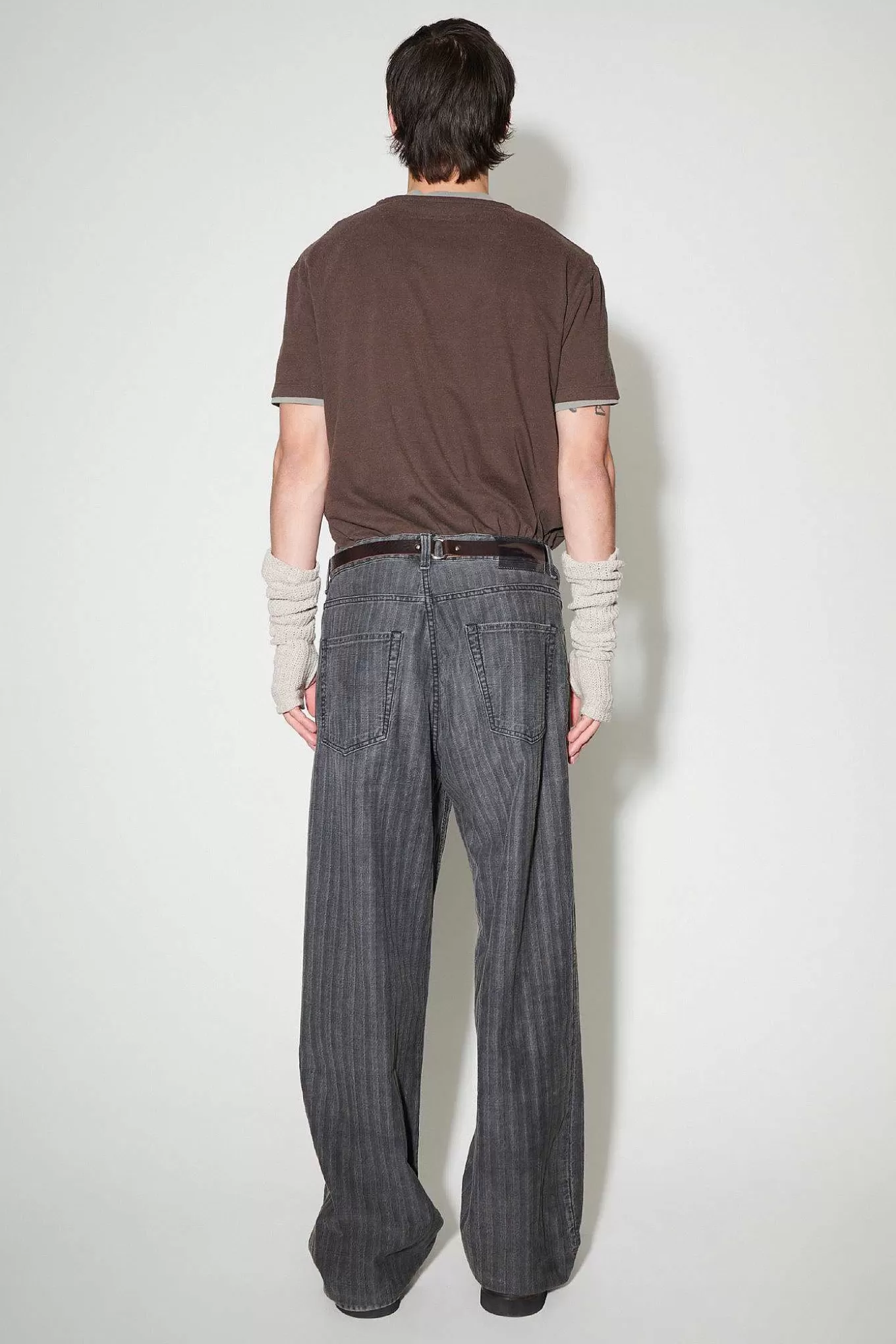 Jeans Our Legacy - Taglio Ampio Grigio Lavato con Strisce Torino, Modello Classico con Dettagli Iconici