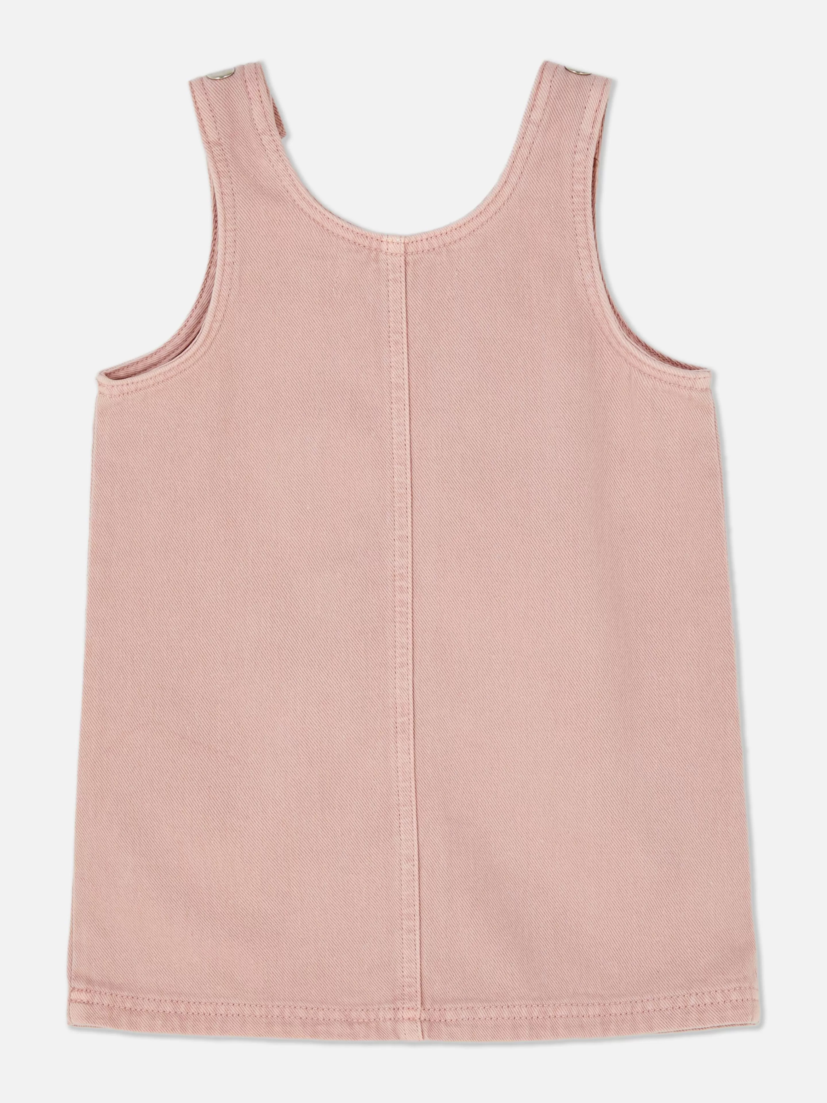 Primark Salopette in Twill Rosa, Abito Casual con Tasche per Tutto il Giorno