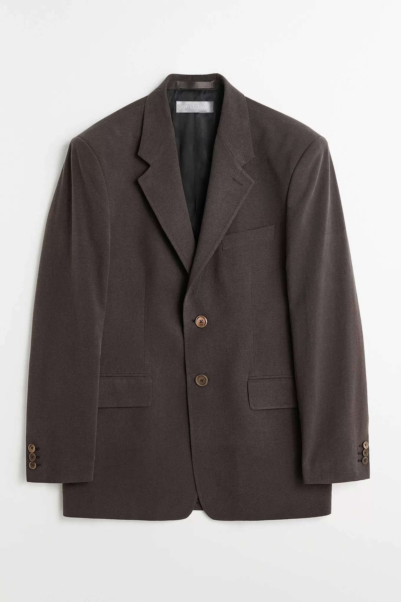 Giacca Vienna con Seta Futurista in Tonalità Quercia Scura - Taglio Impeccabile by Our Legacy