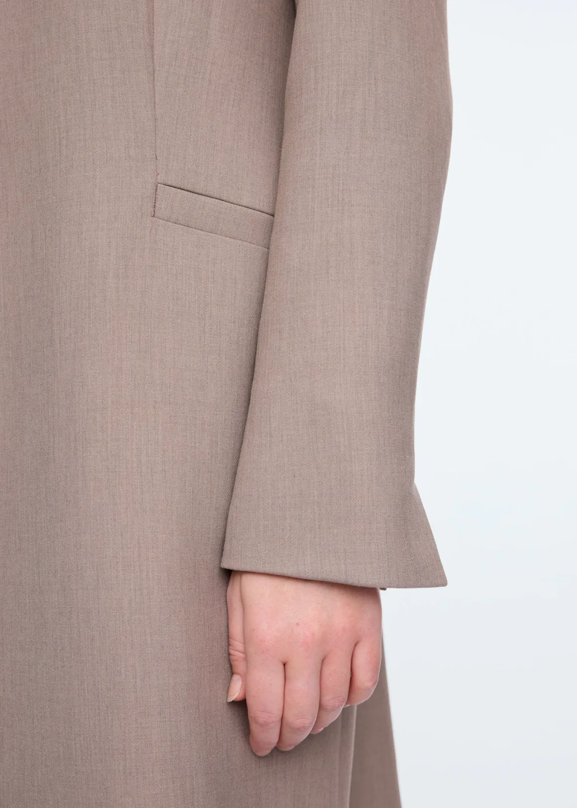 VANILIA Giacca Primavera in Viscosa Mista - Tonalità Taupe Melange, Confezione Premium con Sconto Flash