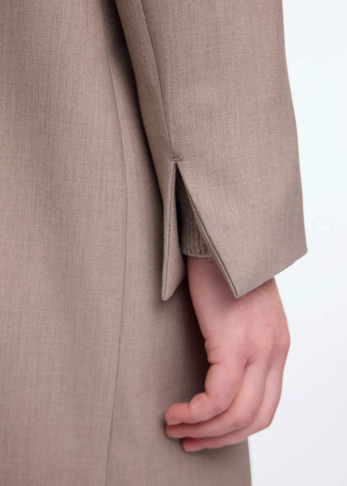 VANILIA Giacca Primavera in Viscosa Mista - Tonalità Taupe Melange, Confezione Premium con Sconto Flash