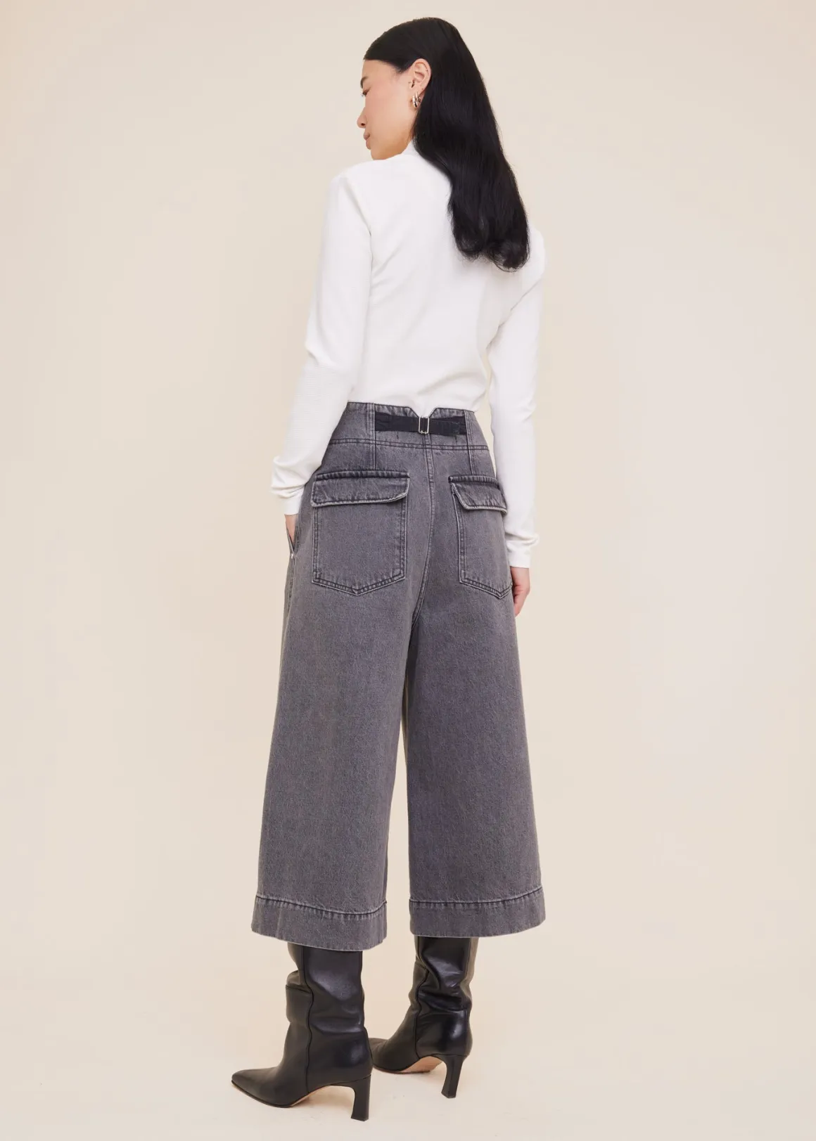 VANILIA Top in viscosa con zip laterale colore avorio - Edizione speciale a prezzo vantaggioso