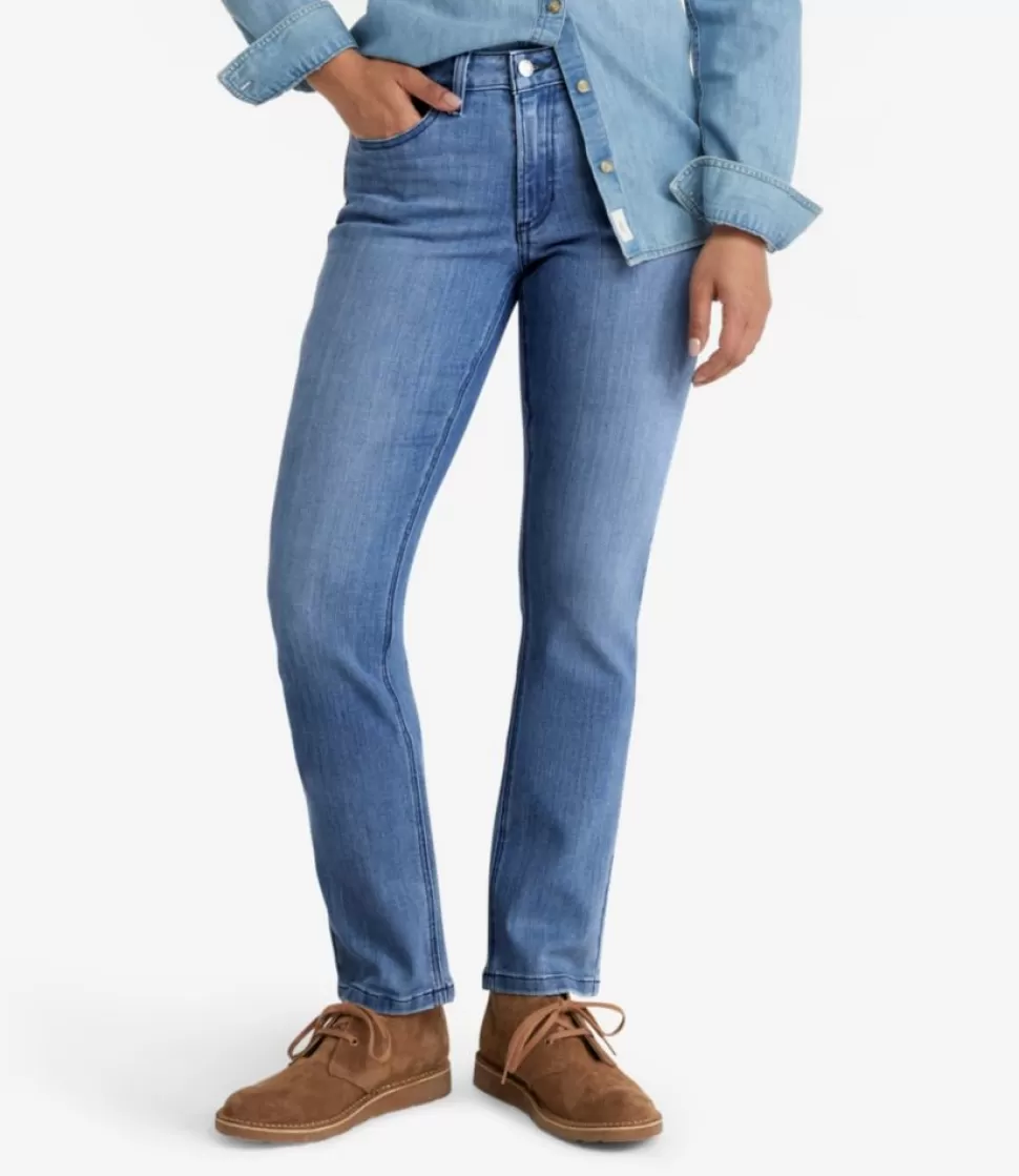 Jeans Donna Vita Media Gamba Dritta - Modello Confortevole BeanFlex® - Soluzione Economica per Look Casual