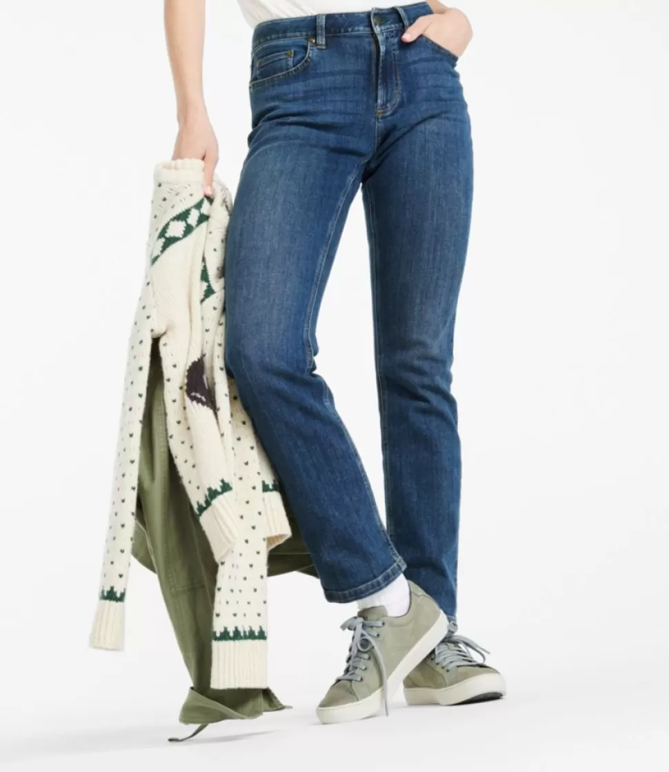 Jeans Donna Vita Media Gamba Dritta - Modello Confortevole BeanFlex® - Soluzione Economica per Look Casual